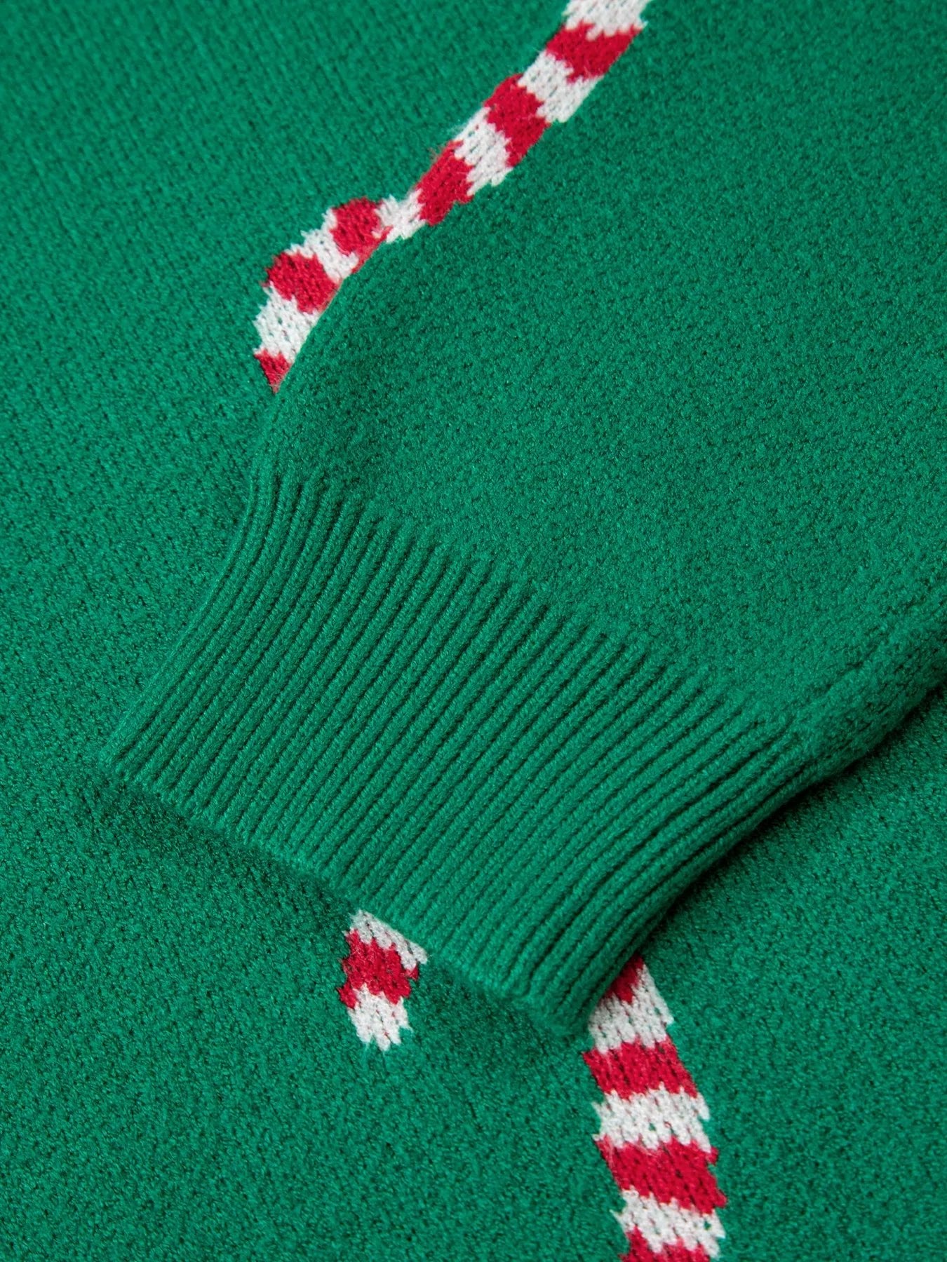 Christmas Candy Cane Holiday Drop Shoulder Sweater designed for comfort and style at Lookzlike