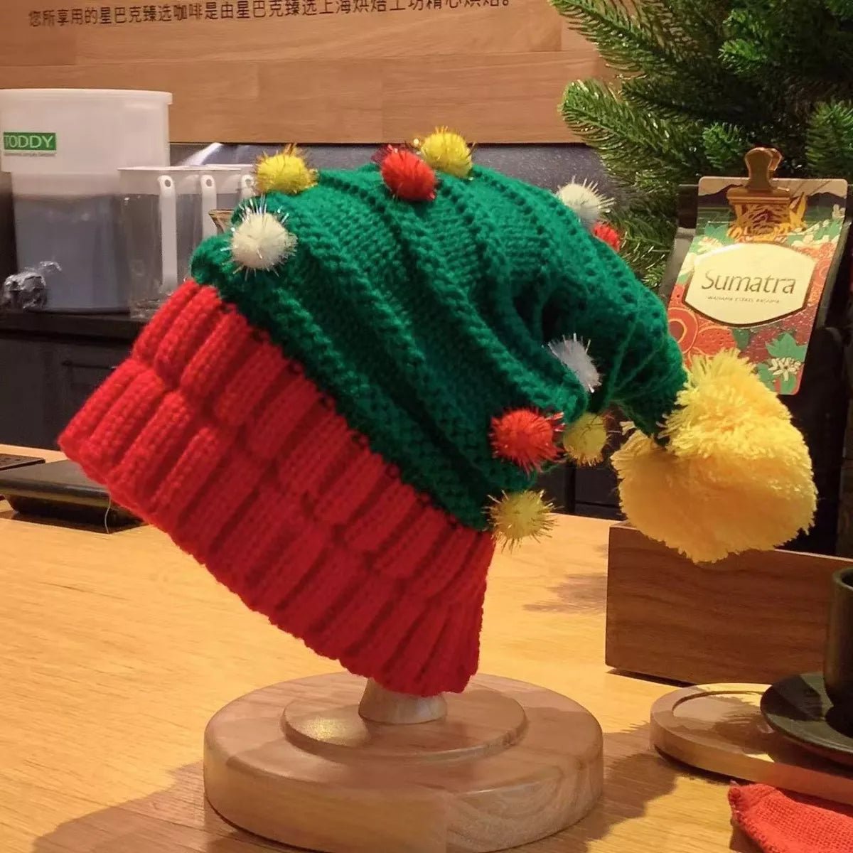 Christmas Knitted Beanie Hat designed for comfort and style at Lookzlike