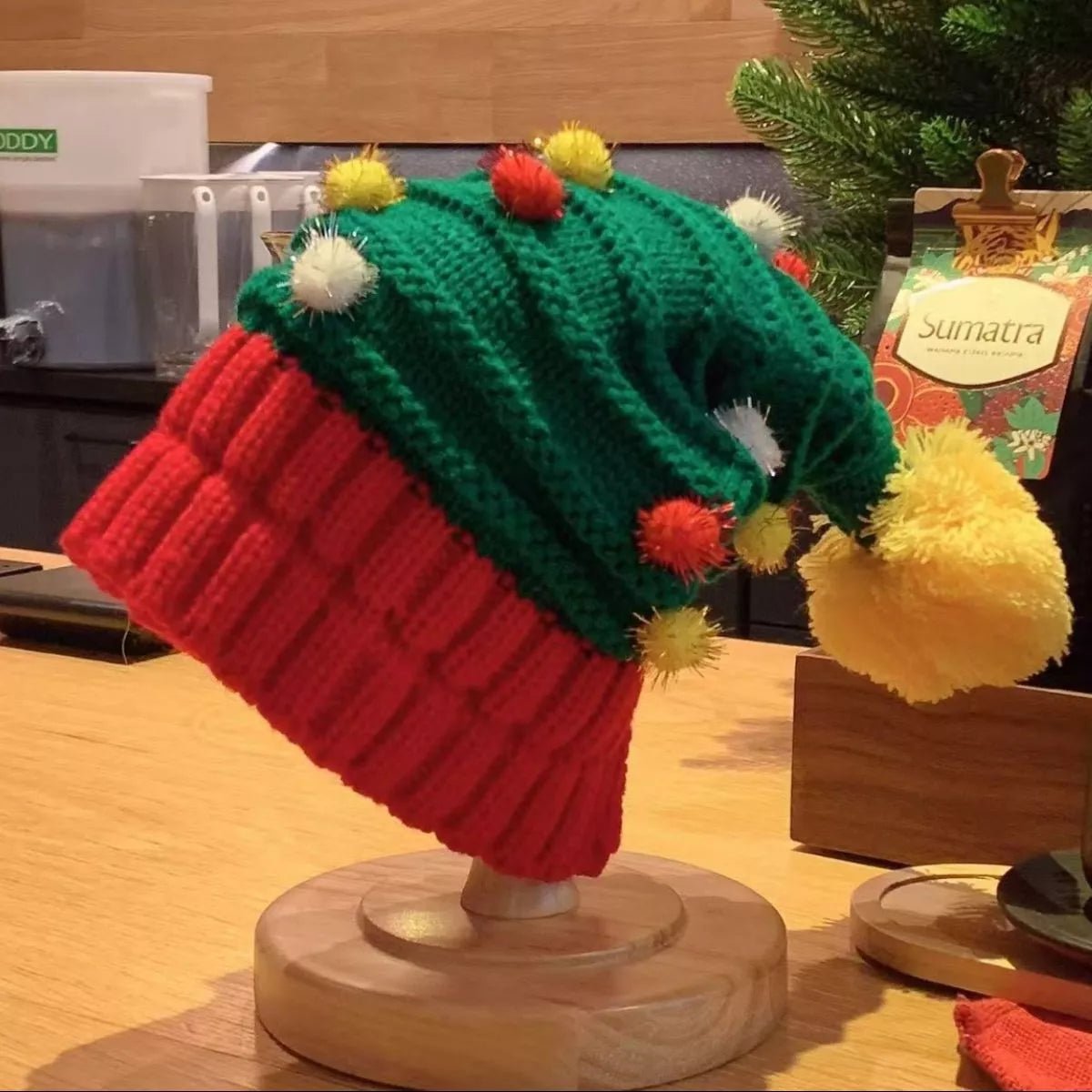 Christmas Knitted Beanie Hat designed for comfort and style at Lookzlike