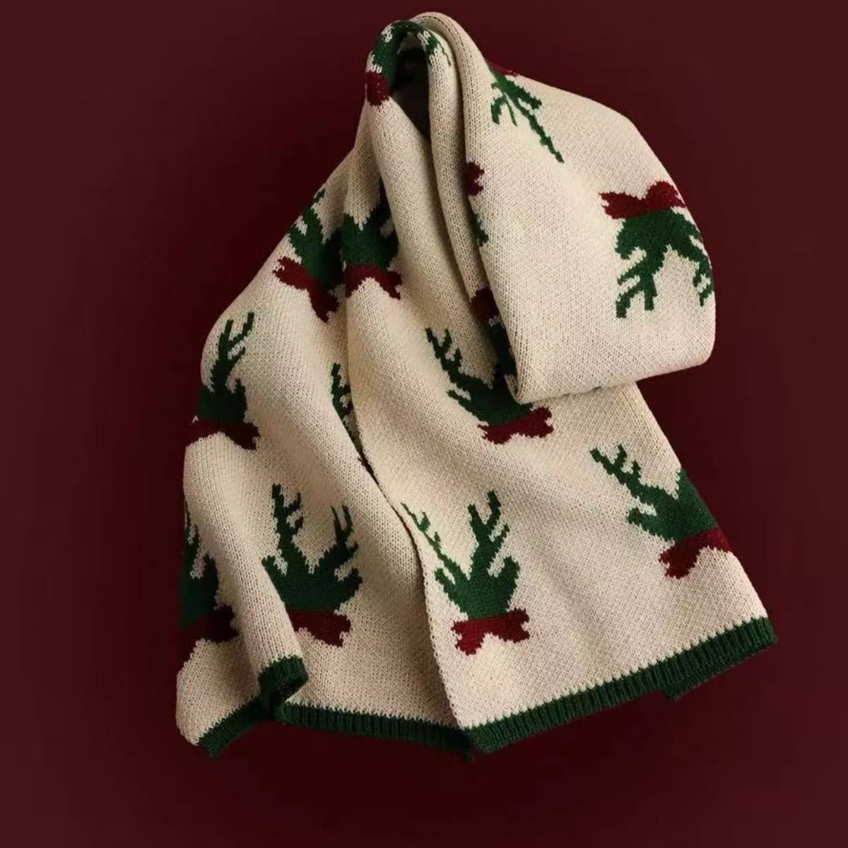 Christmas Knitted Scarf designed for comfort and style at Lookzlike