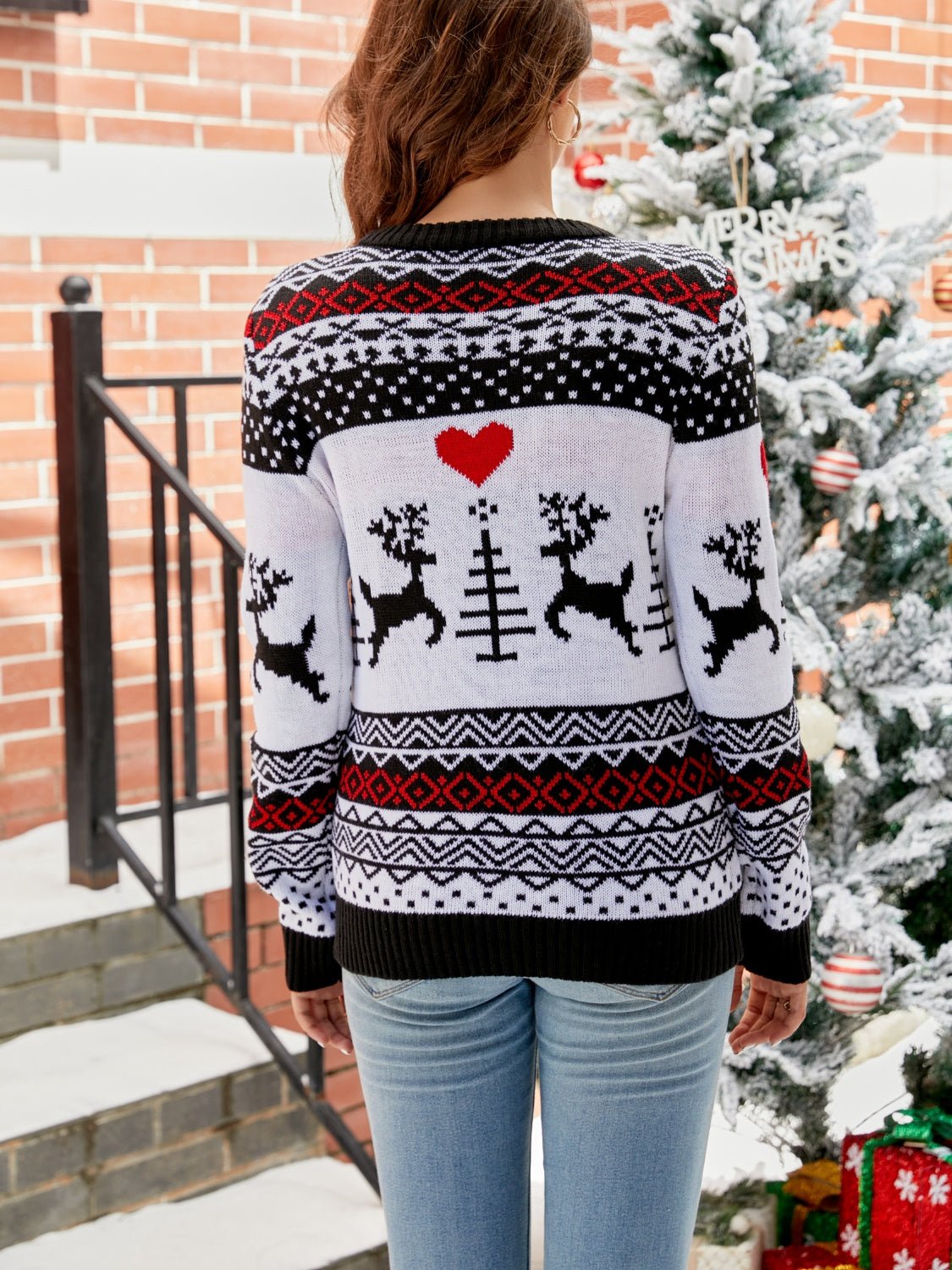 Christmas Round Neck Sweater designed for comfort and style at Lookzlike