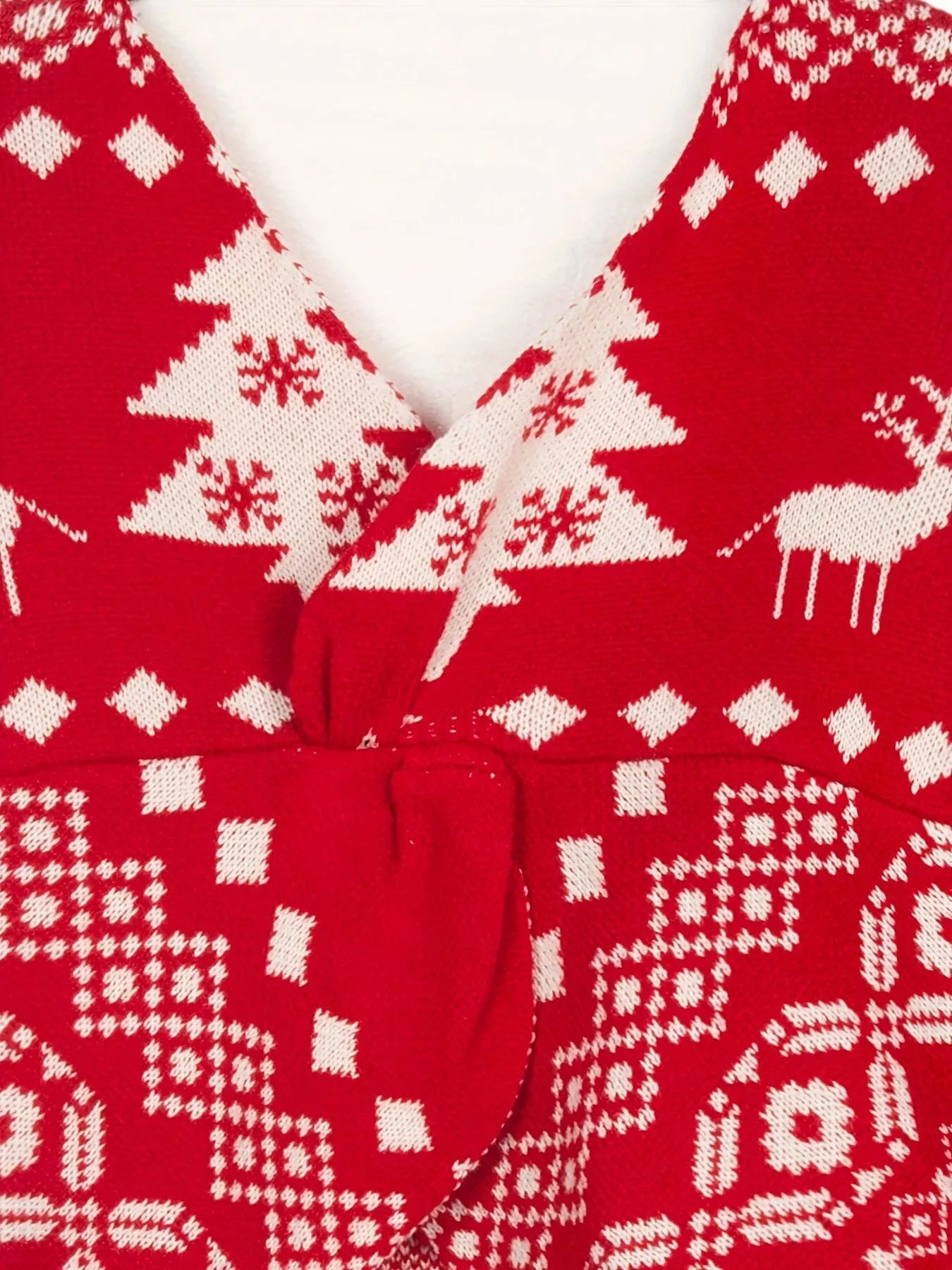 Christmas Tree Reindeer Long Sleeve Sweater designed for comfort and style at Lookzlike