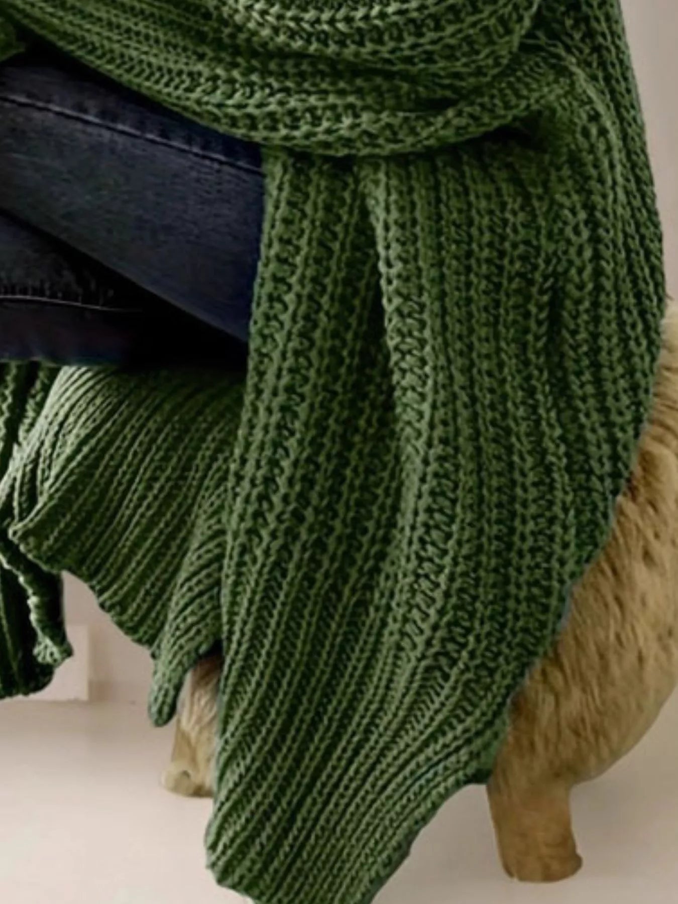 Chunky Knit Open Front Cardigan designed for comfort and style at Lookzlike