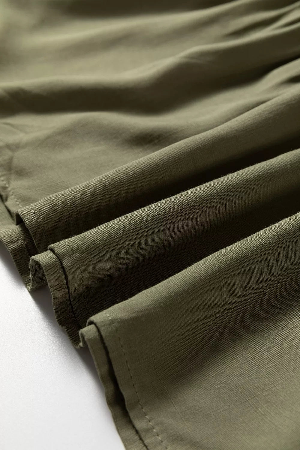 Collared V Neck Smocked Detail Contrast Leopard Trim Dress designed for comfort and style at Lookzlike