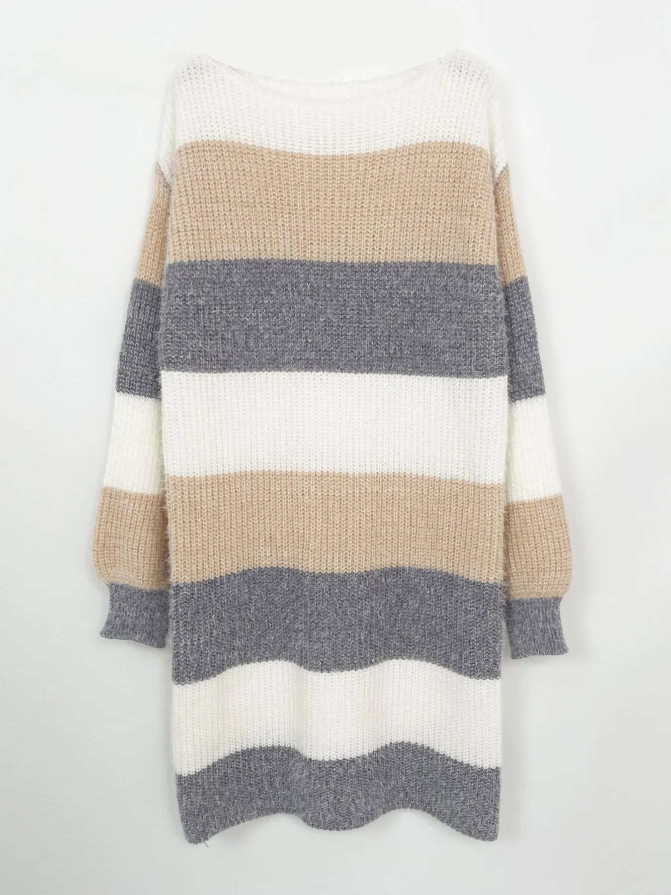 Color Block Long Sleeve Sweater Dress designed for comfort and style at Lookzlike