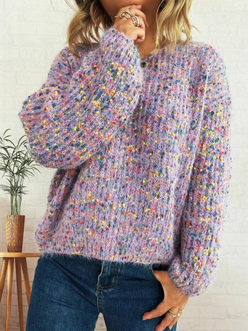 Colorful Long Sleeve Sweater designed for comfort and style at Lookzlike