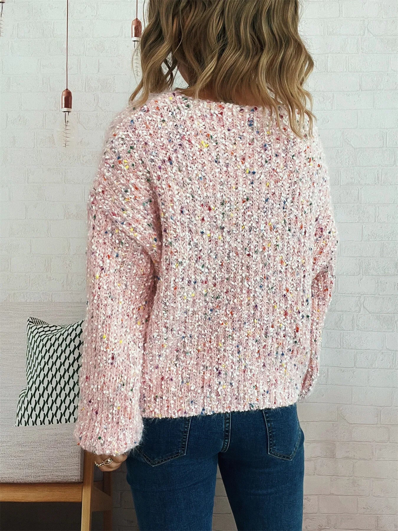Colorful Long Sleeve Sweater designed for comfort and style at Lookzlike