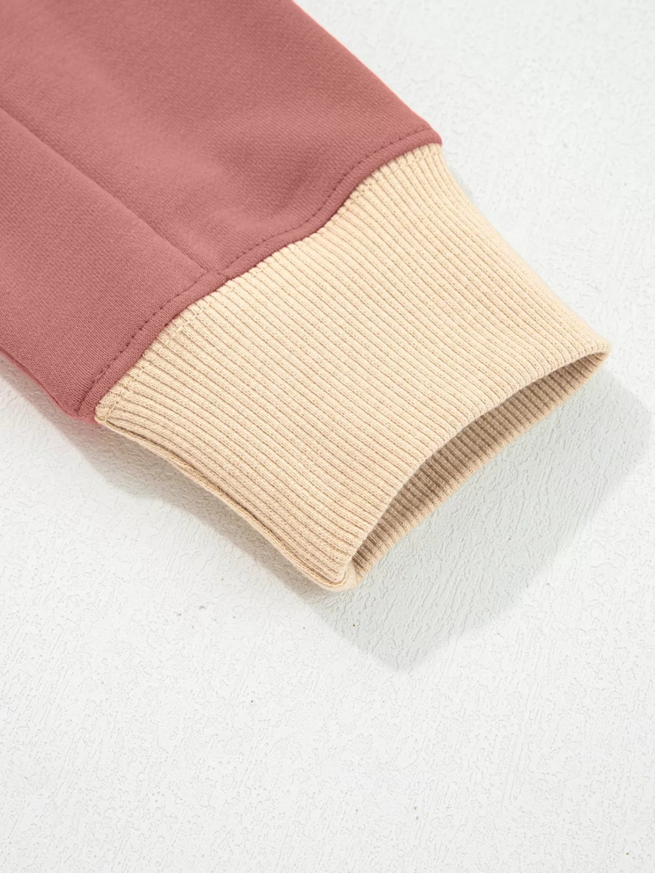 Contrast Star Patchwork Exposed Seam Uneven Hem Drop Shoulder Sweatshirt designed for comfort and style at Lookzlike