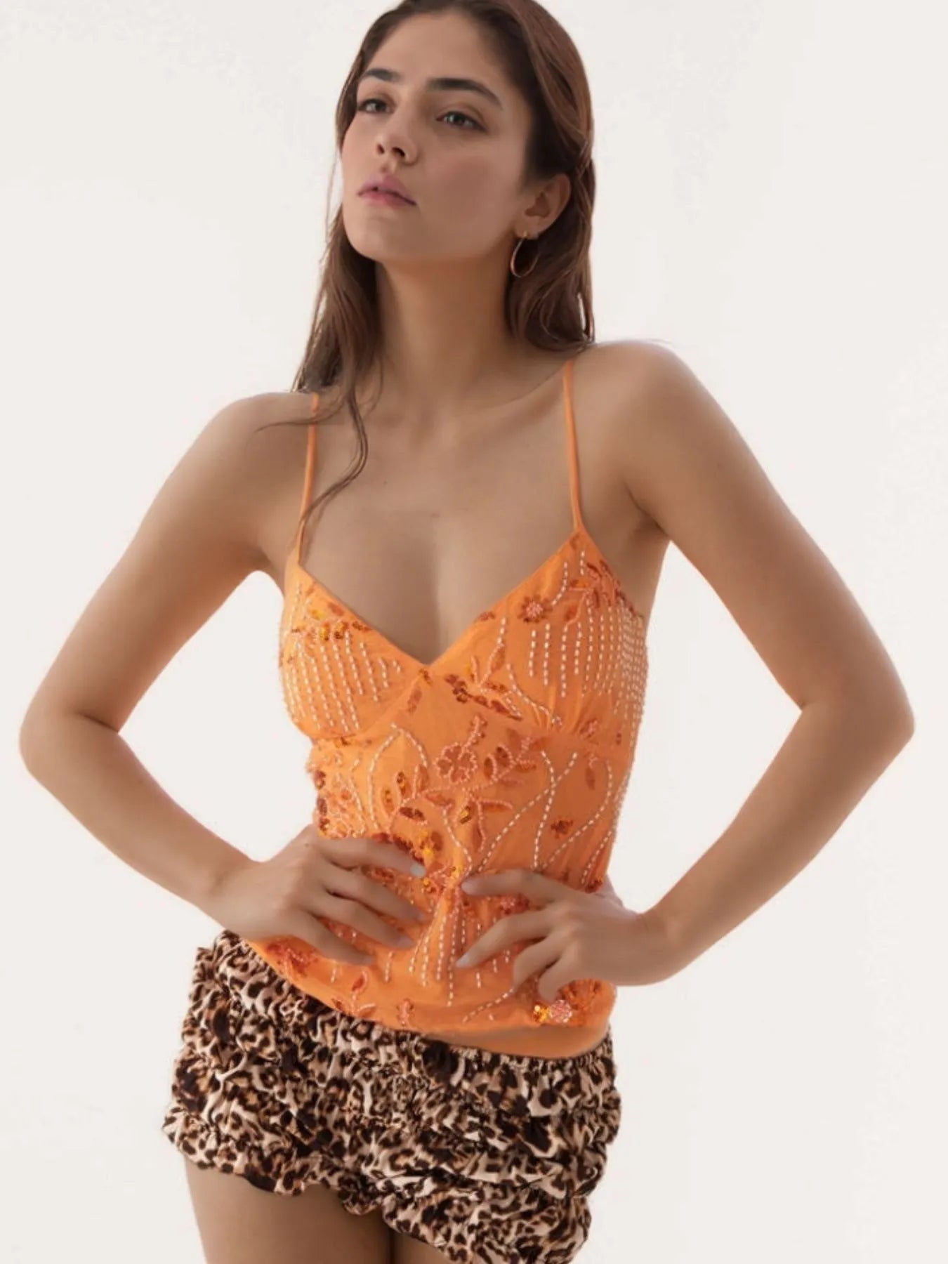 Crisscross Back V-Neck Cami - Lookzlike