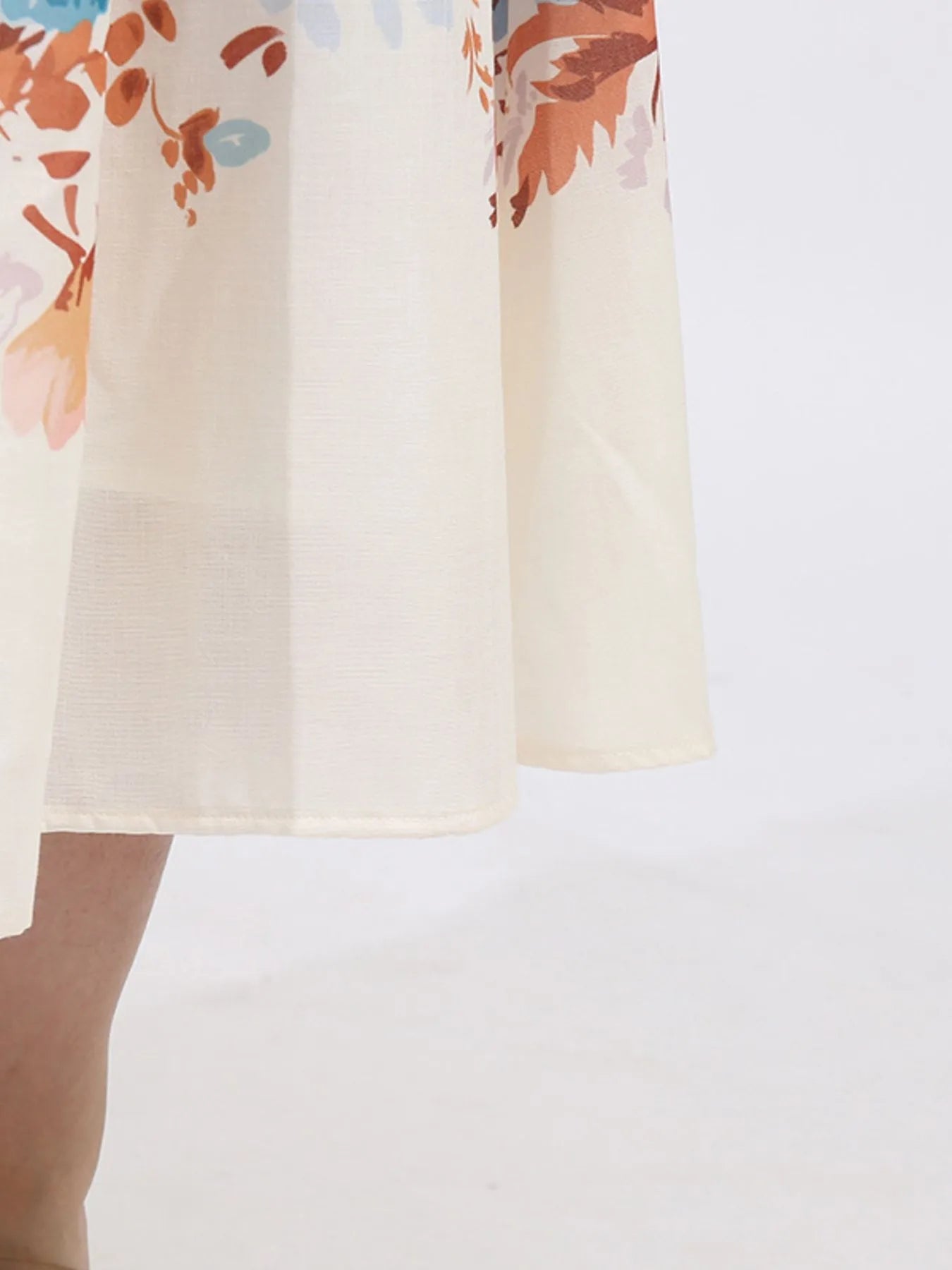 Cutout Back Printed Square Neck Dress designed for comfort and style at Lookzlike