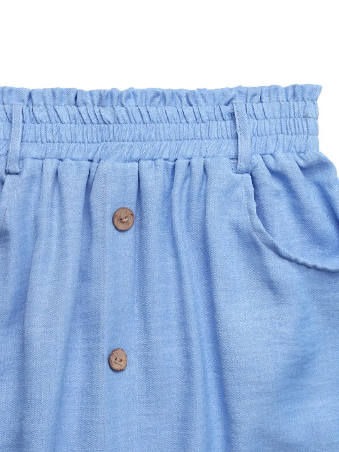 Decor Button Front Midi Skirt - Lookzlike