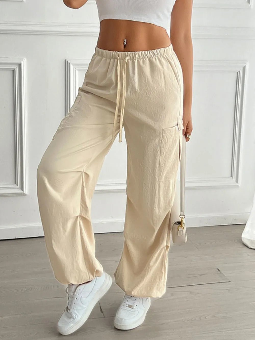 Devine Drawstring Joggers with Pockets - Lookzlike