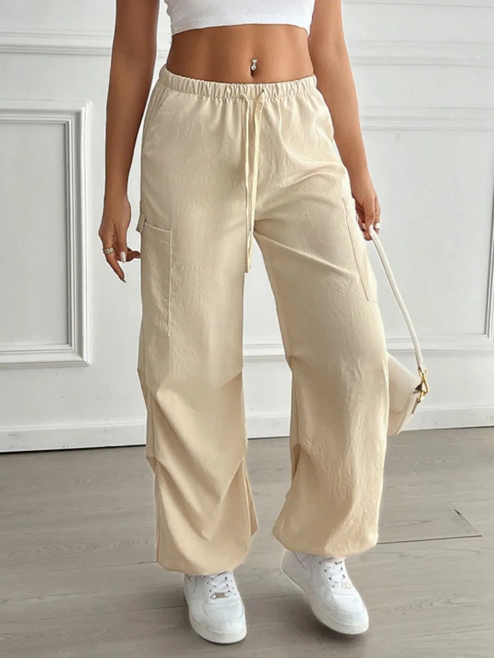 Devine Drawstring Joggers with Pockets - Lookzlike