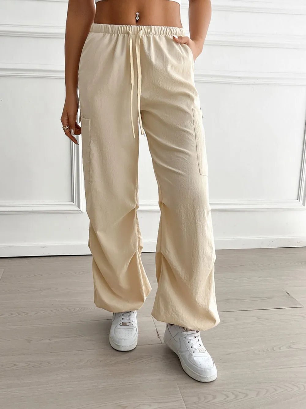 Devine Drawstring Joggers with Pockets - Lookzlike
