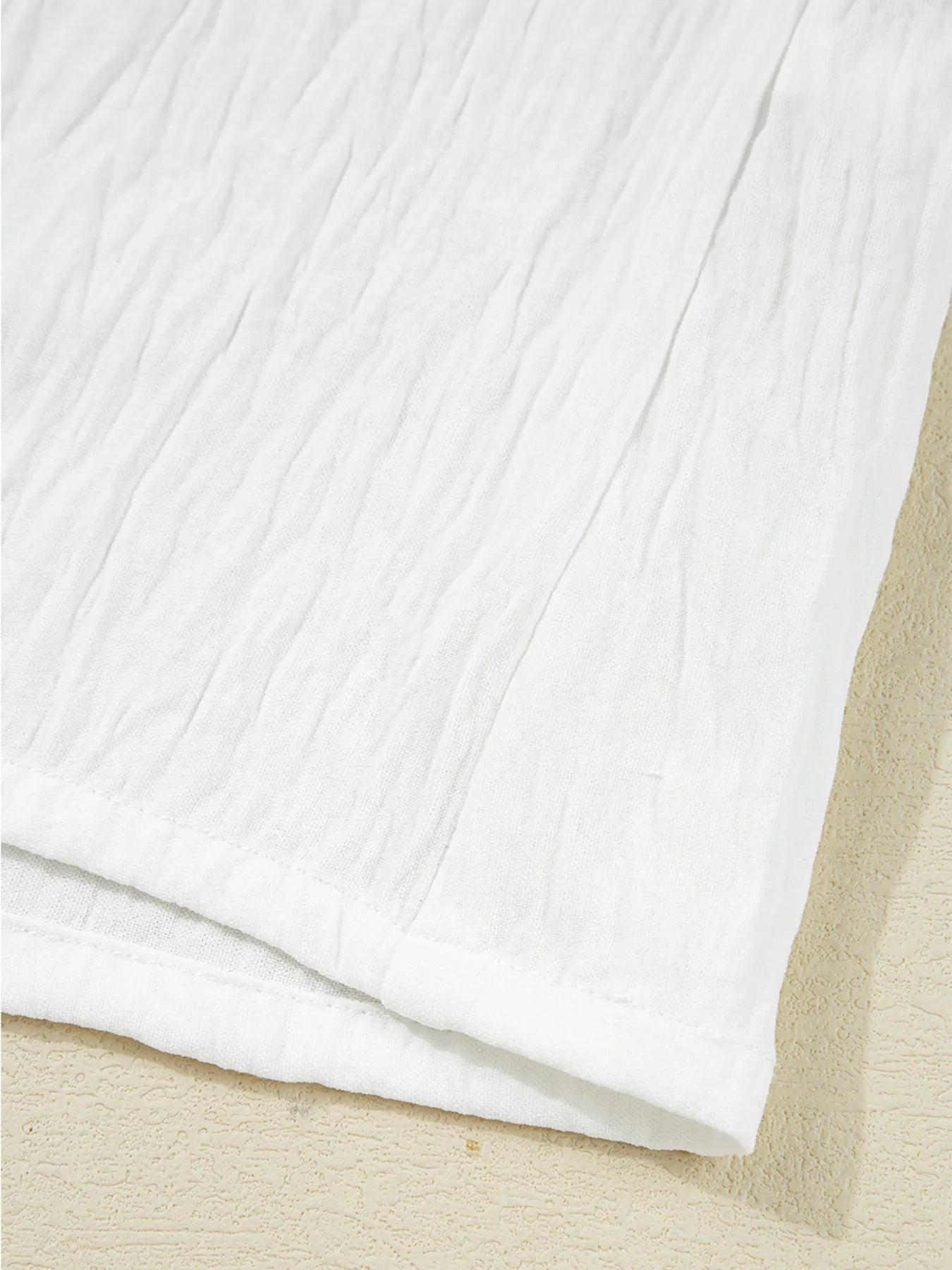 Drawstring Puff Sleeve Tie Neck Blouse designed for comfort and style at Lookzlike