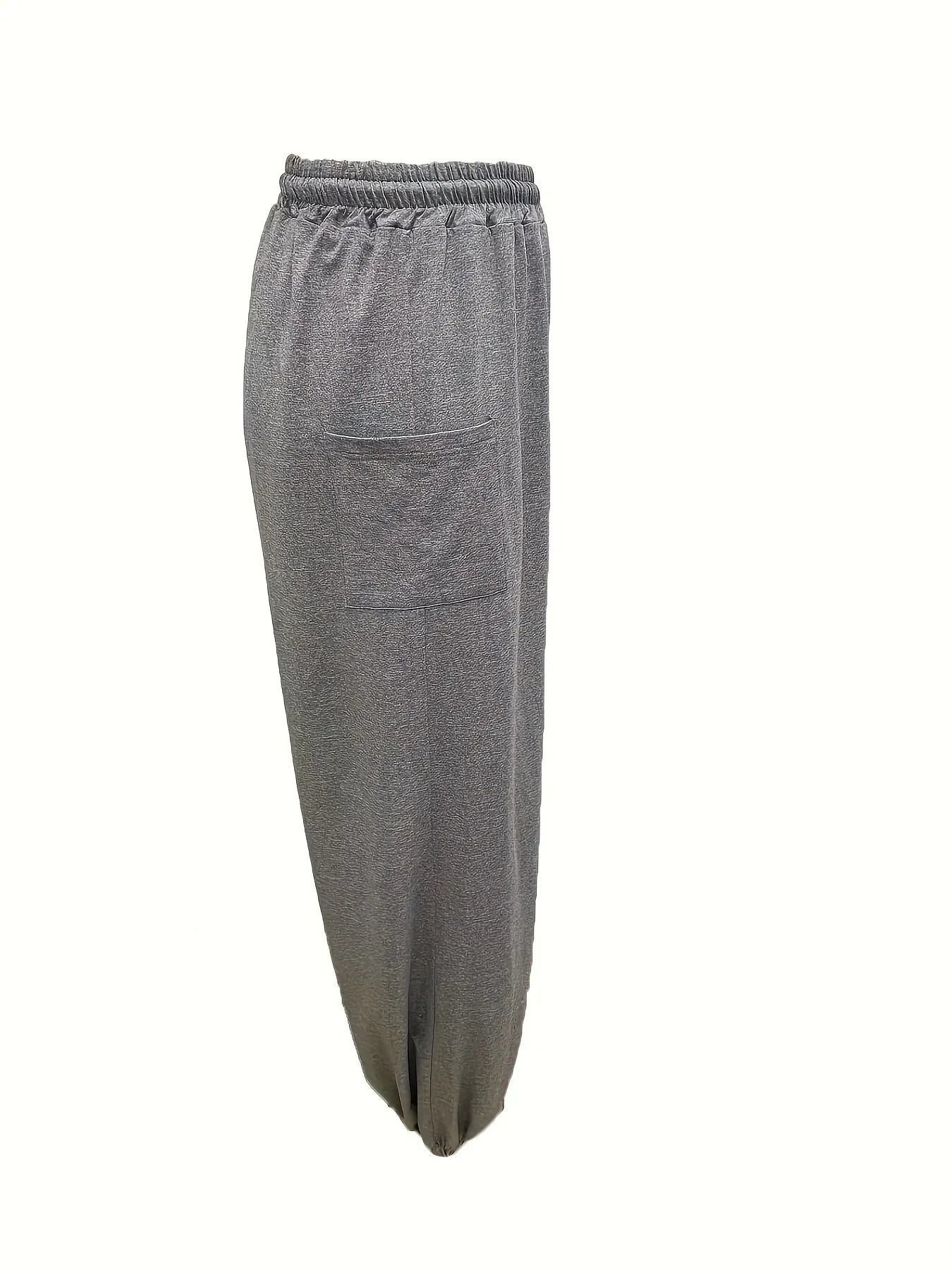 Drawstring Wide Leg Pants with Pockets - Lookzlike