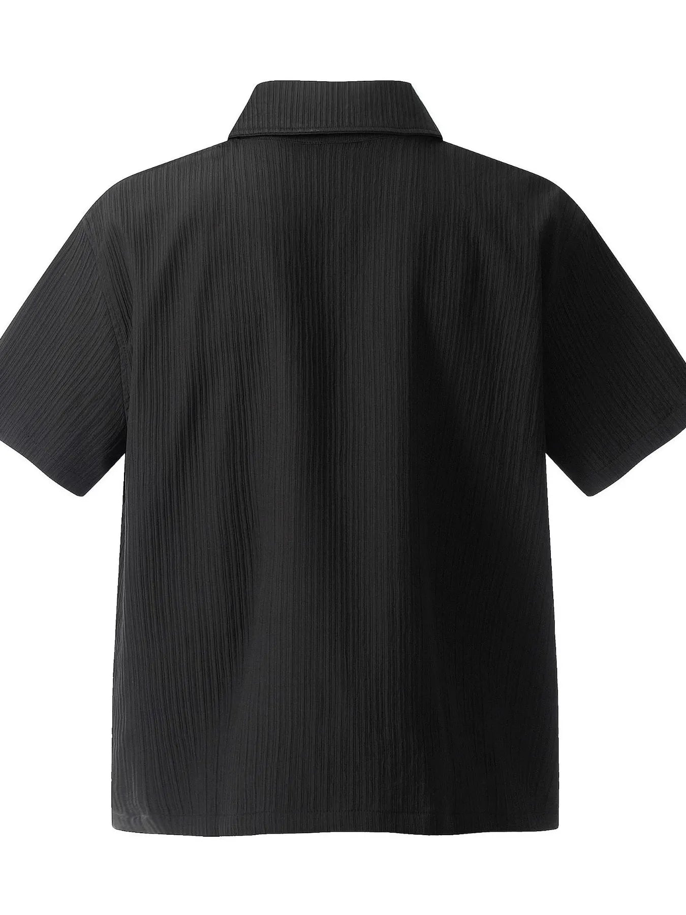 Men's Zip UP Short Sleeve Shirt - Lookzlike