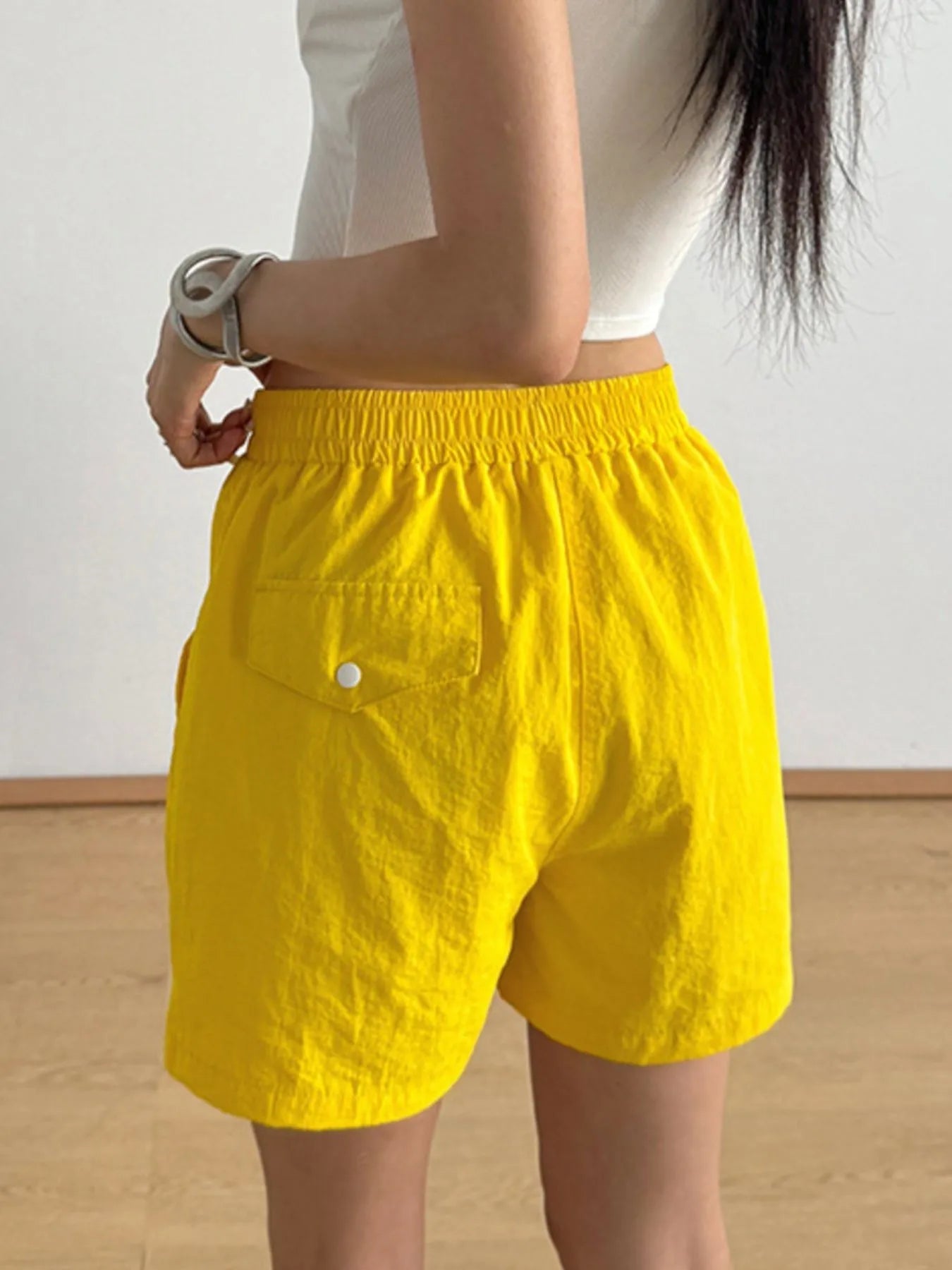 Elastic Waist Casual Shorts - Lookzlike