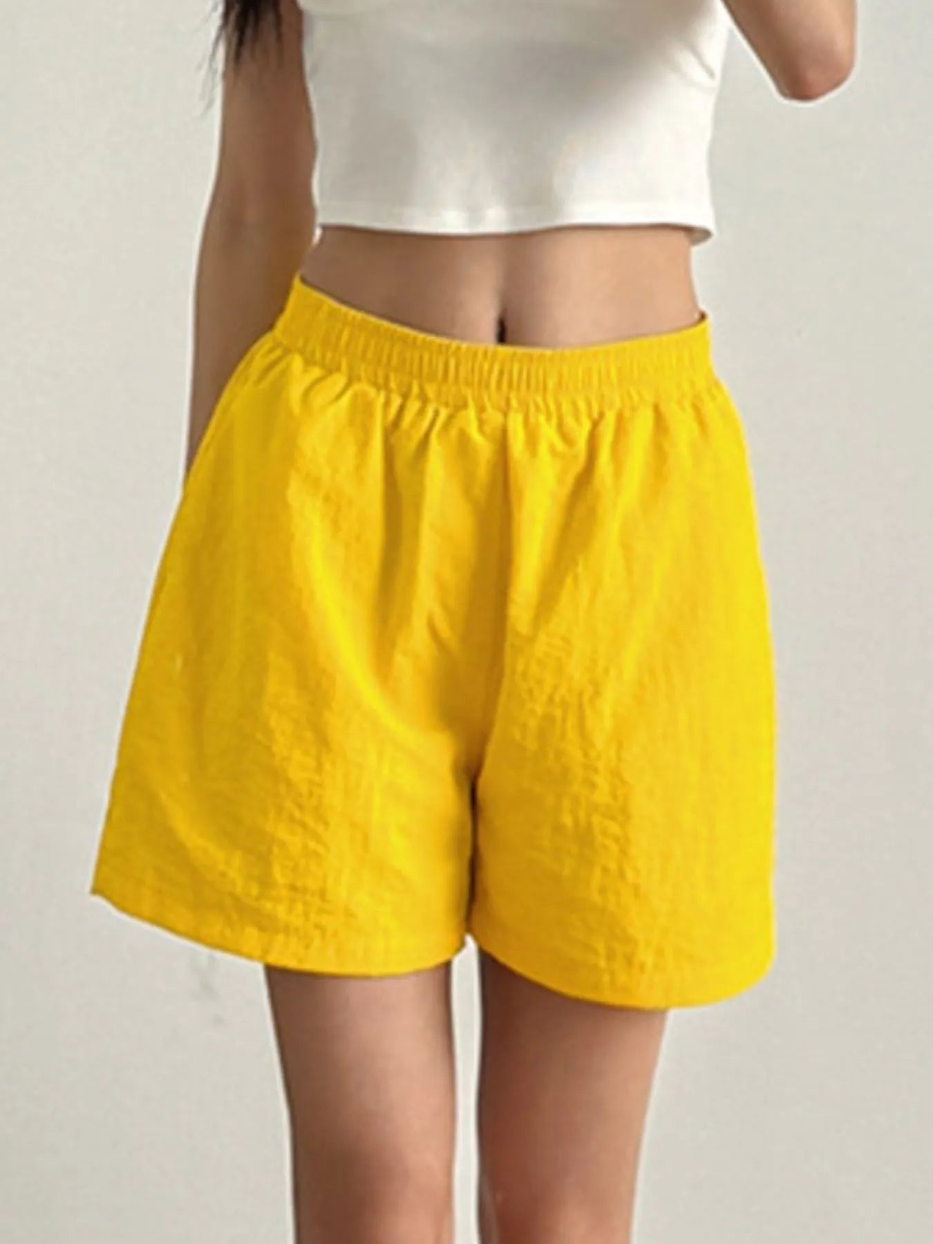 Elastic Waist Casual Shorts - Lookzlike