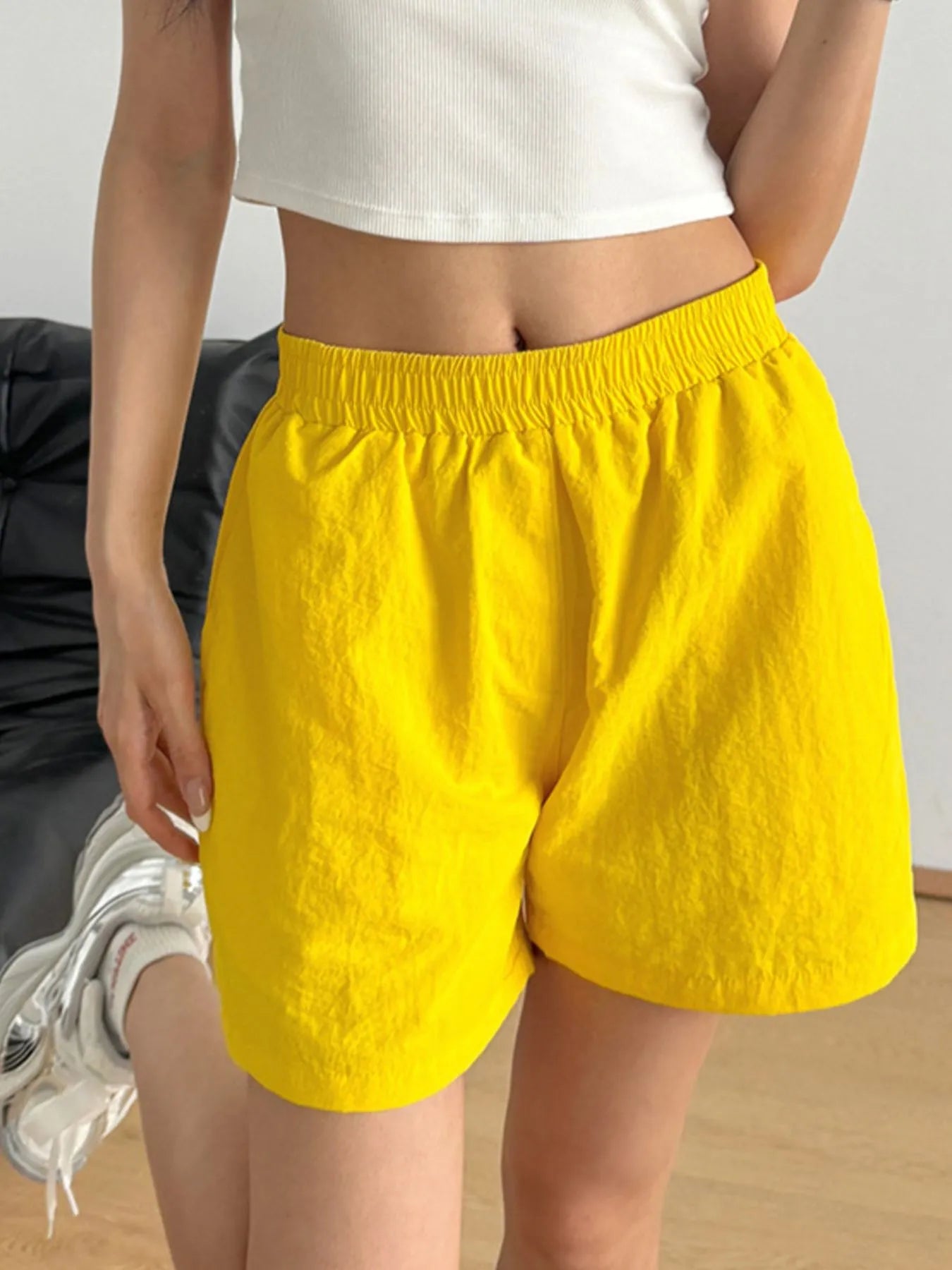 Elastic Waist Casual Shorts - Lookzlike