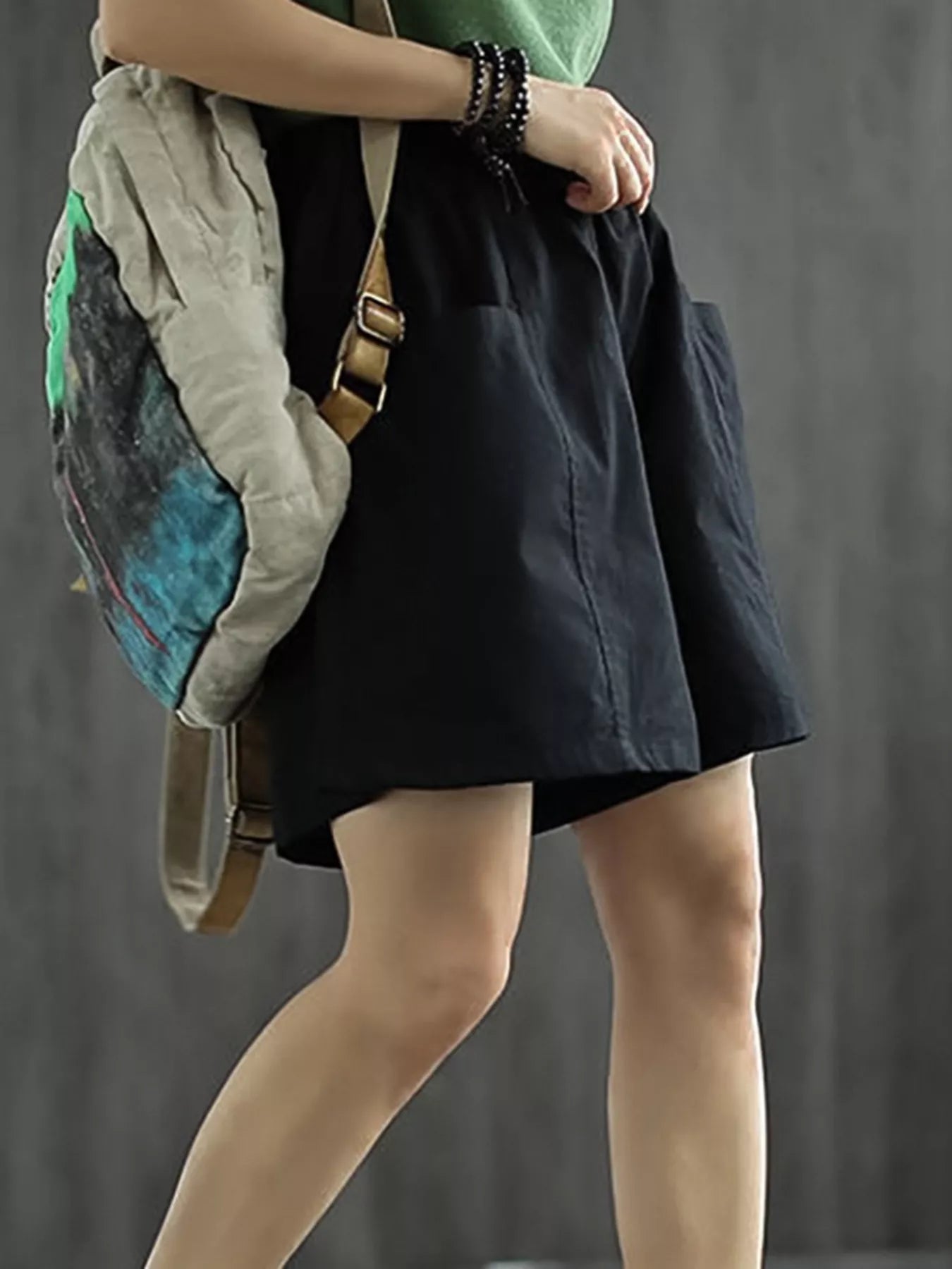 Elastic Waist Casual Shorts designed for comfort and style at Lookzlike