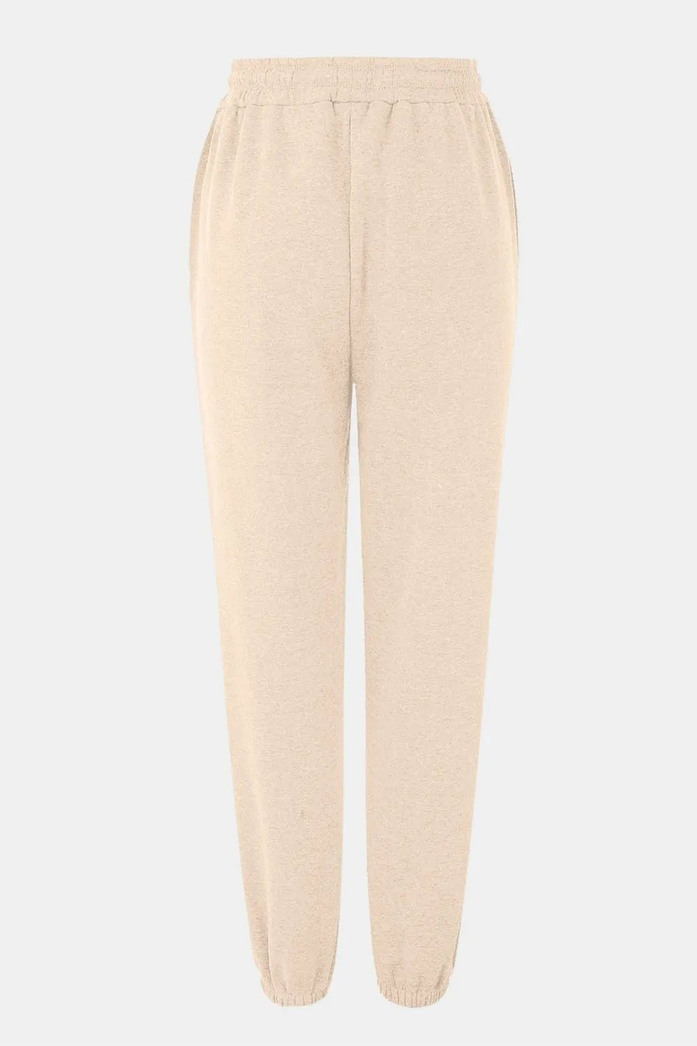 Elastic Waist Joggers with Pockets - Lookzlike