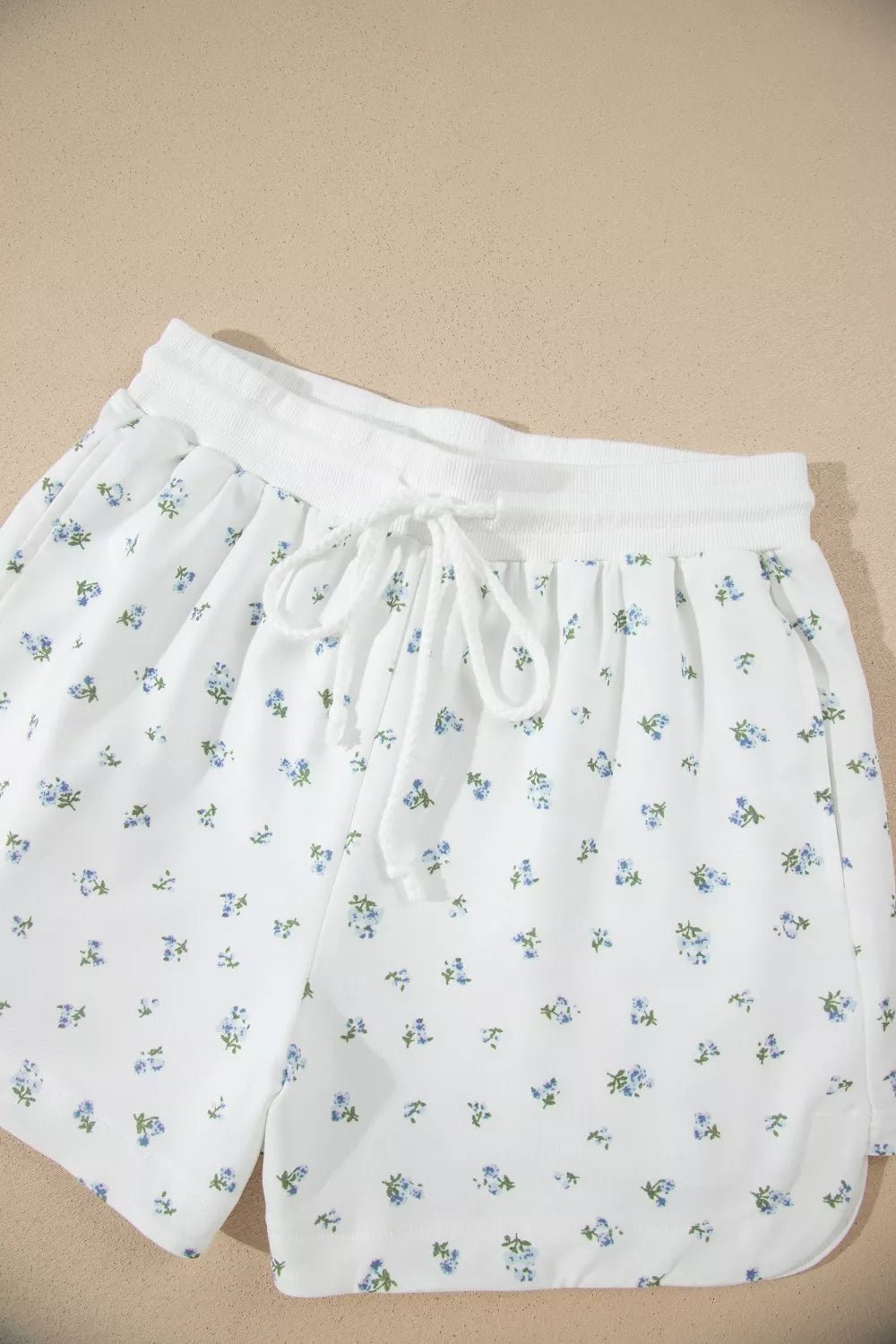 Floral Print Half Zip Top Matching Short Set designed for comfort and style at Lookzlike