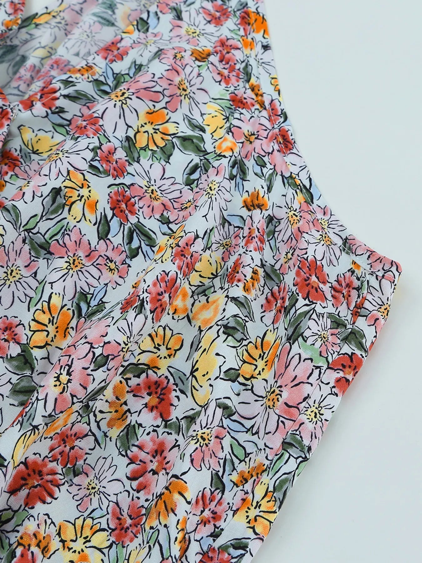 Floral Print Halter Cami - Lookzlike