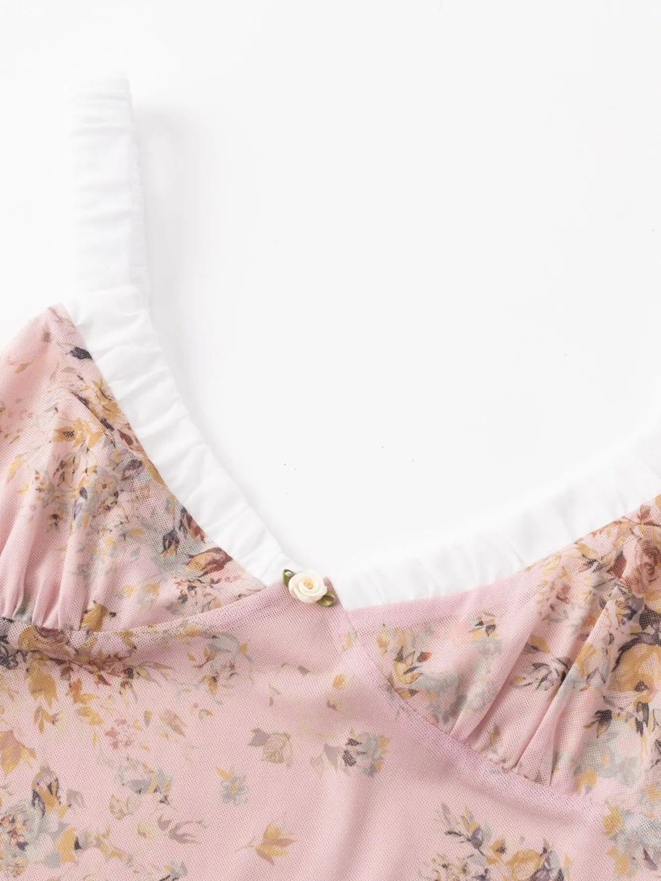 Floral Print Maxi Cami Dress with V-Neck - Lookzlike