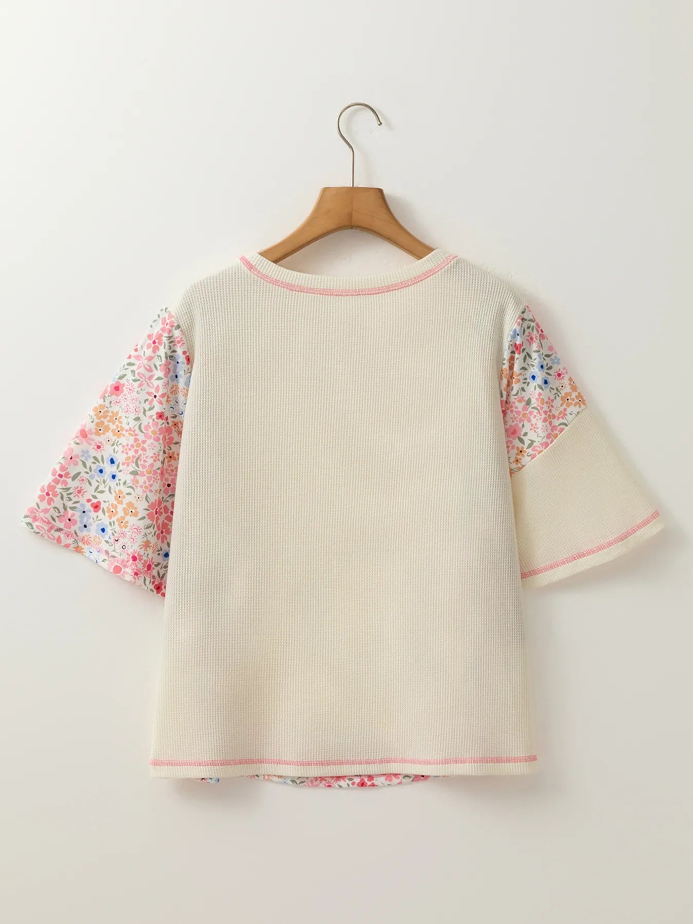 Floral Round Neck Relaxed Fit T-Shirt - Lookzlike