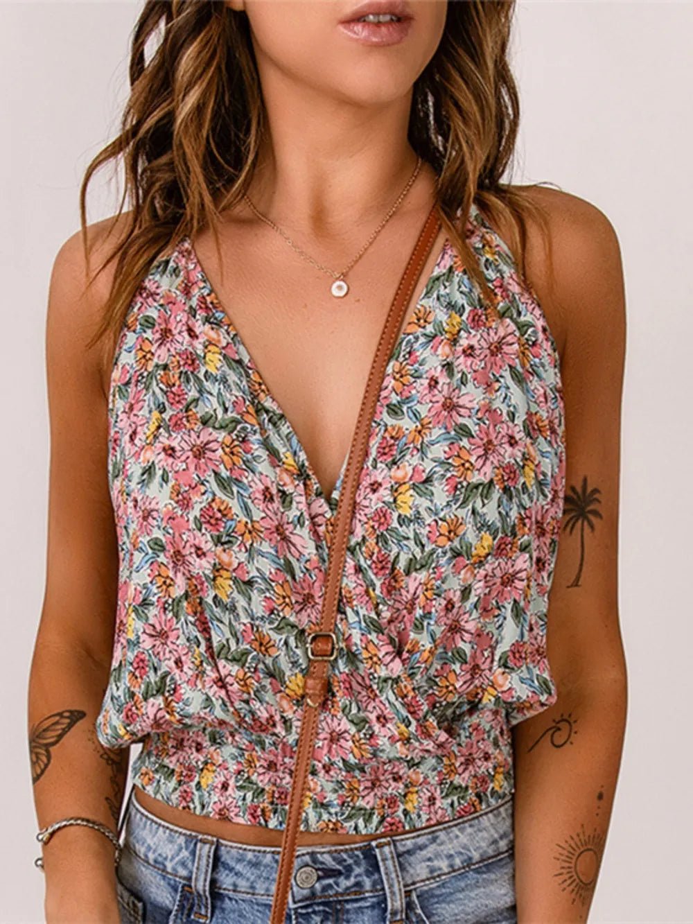Floral Surplice Cami - Lookzlike