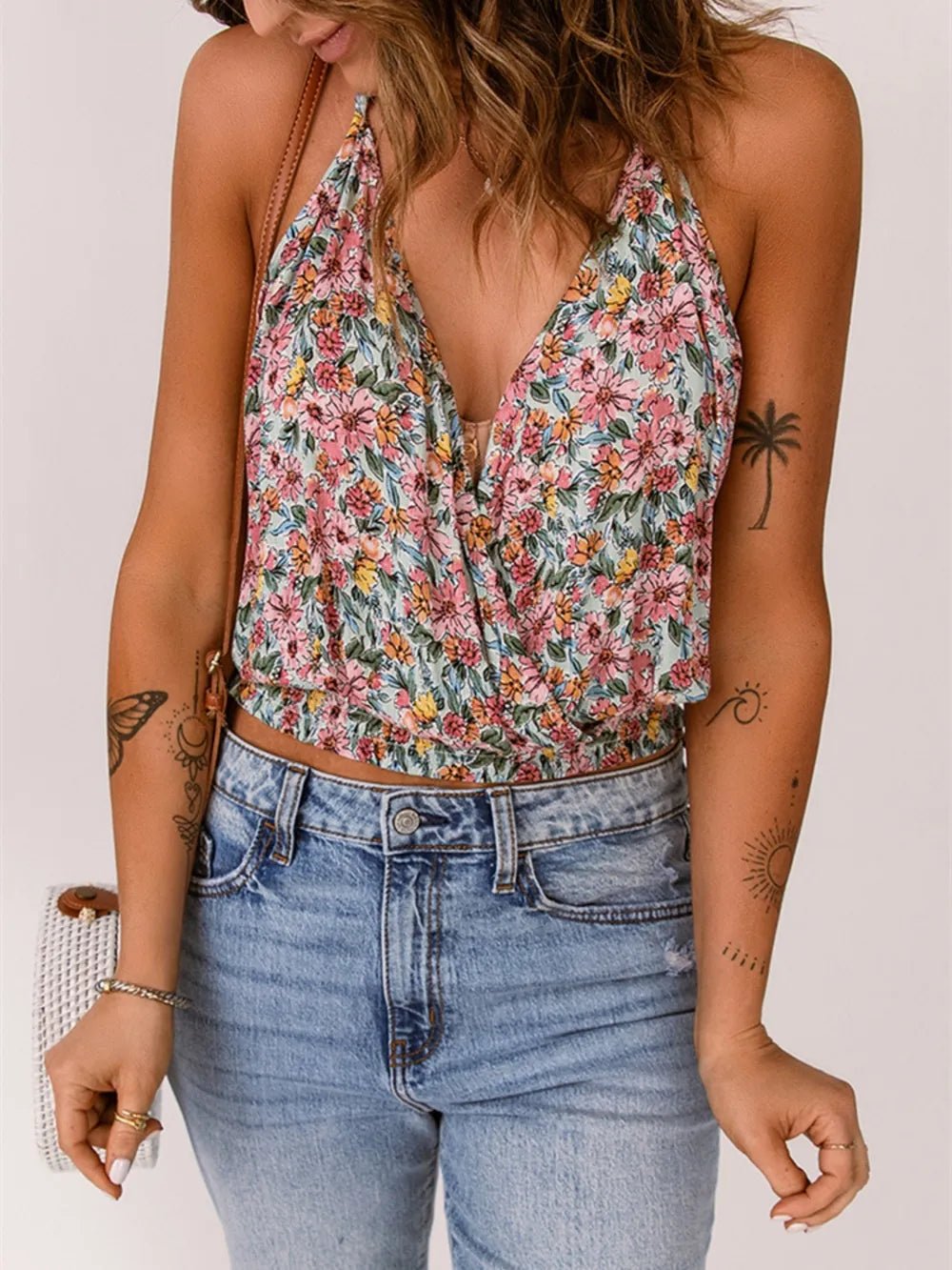 Floral Surplice Cami - Lookzlike
