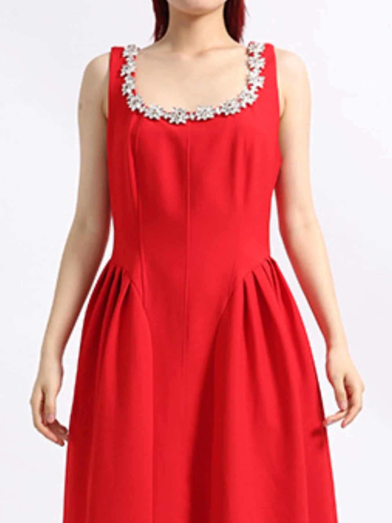 Flower Scoop Neck Sleeveless Dress designed for comfort and style at Lookzlike