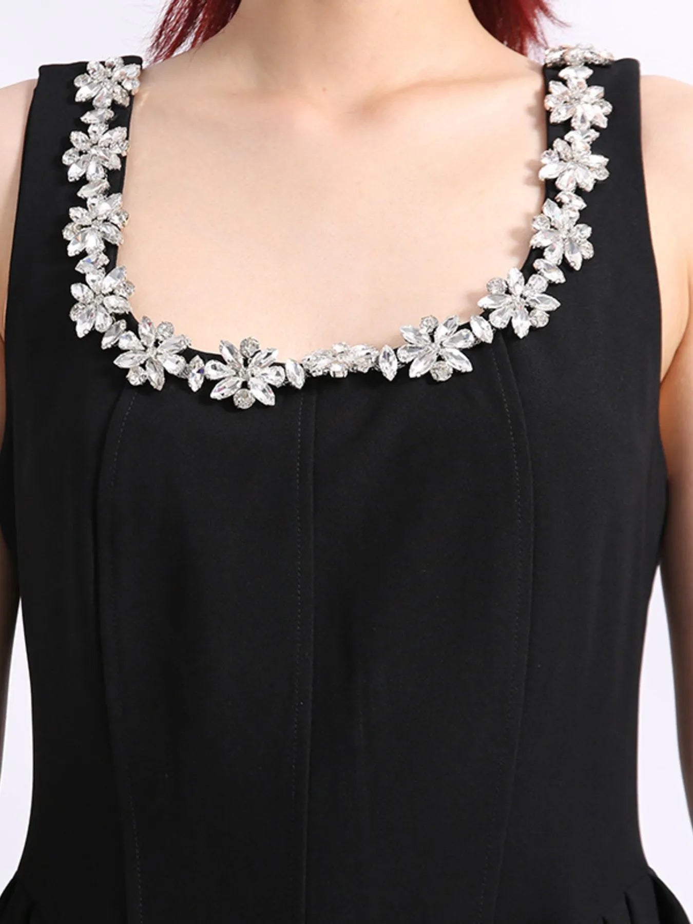 Flower Scoop Neck Sleeveless Dress designed for comfort and style at Lookzlike