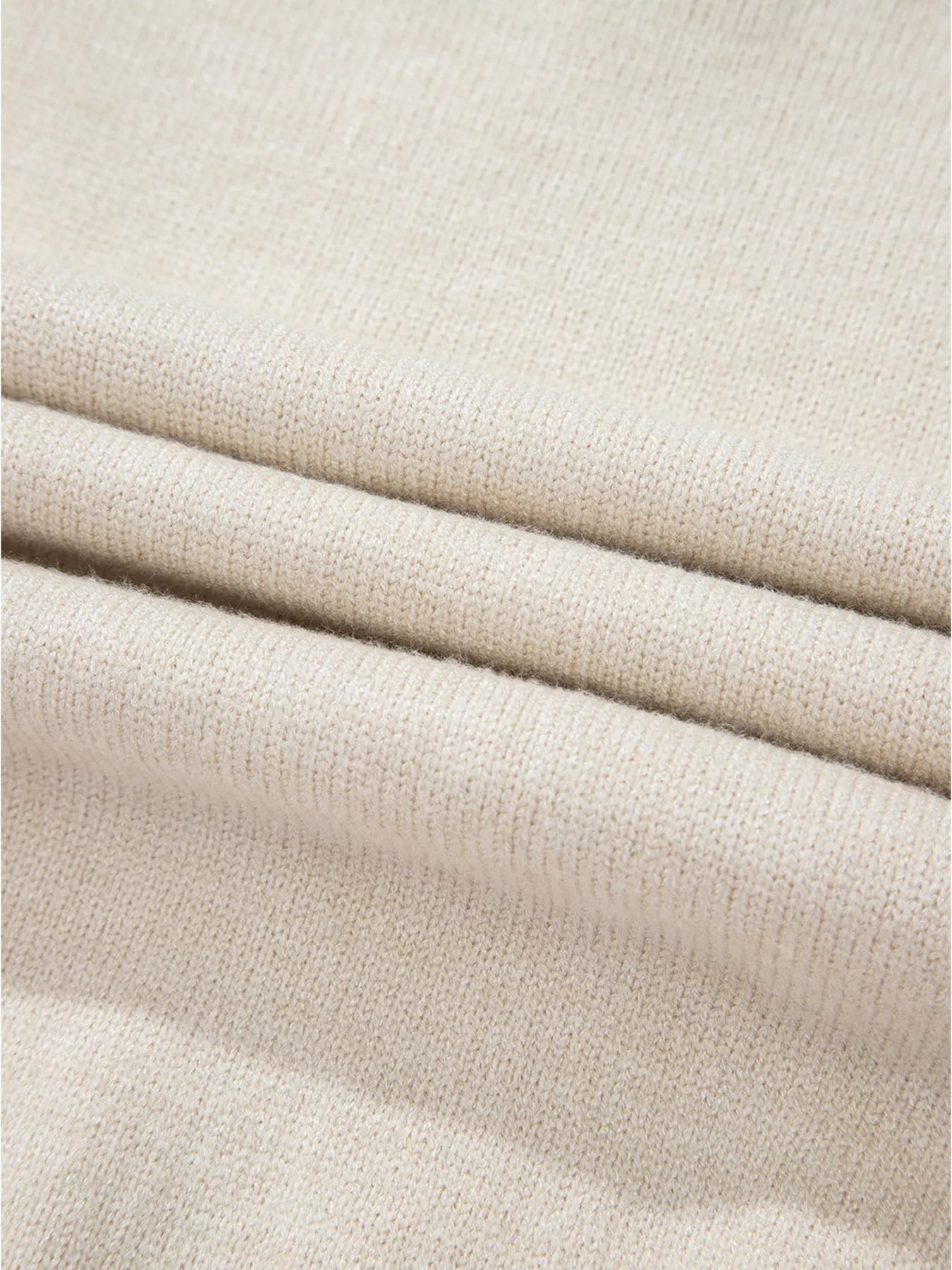 Flower Stitching Mock Neck Sweater designed for comfort and style at Lookzlike