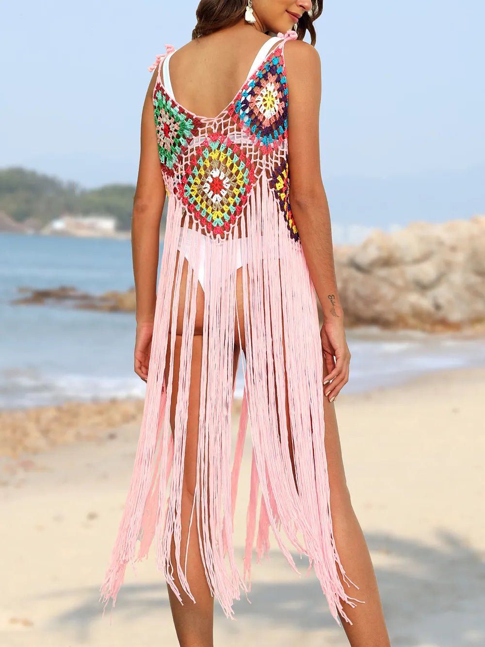 Fringe Spaghetti Strap Cover - Up designed for comfort and style at Lookzlike