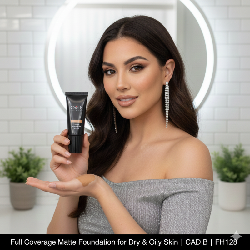 Full Coverage Foundation - Cafe FH128 | Paraben Free, Matte Finish
