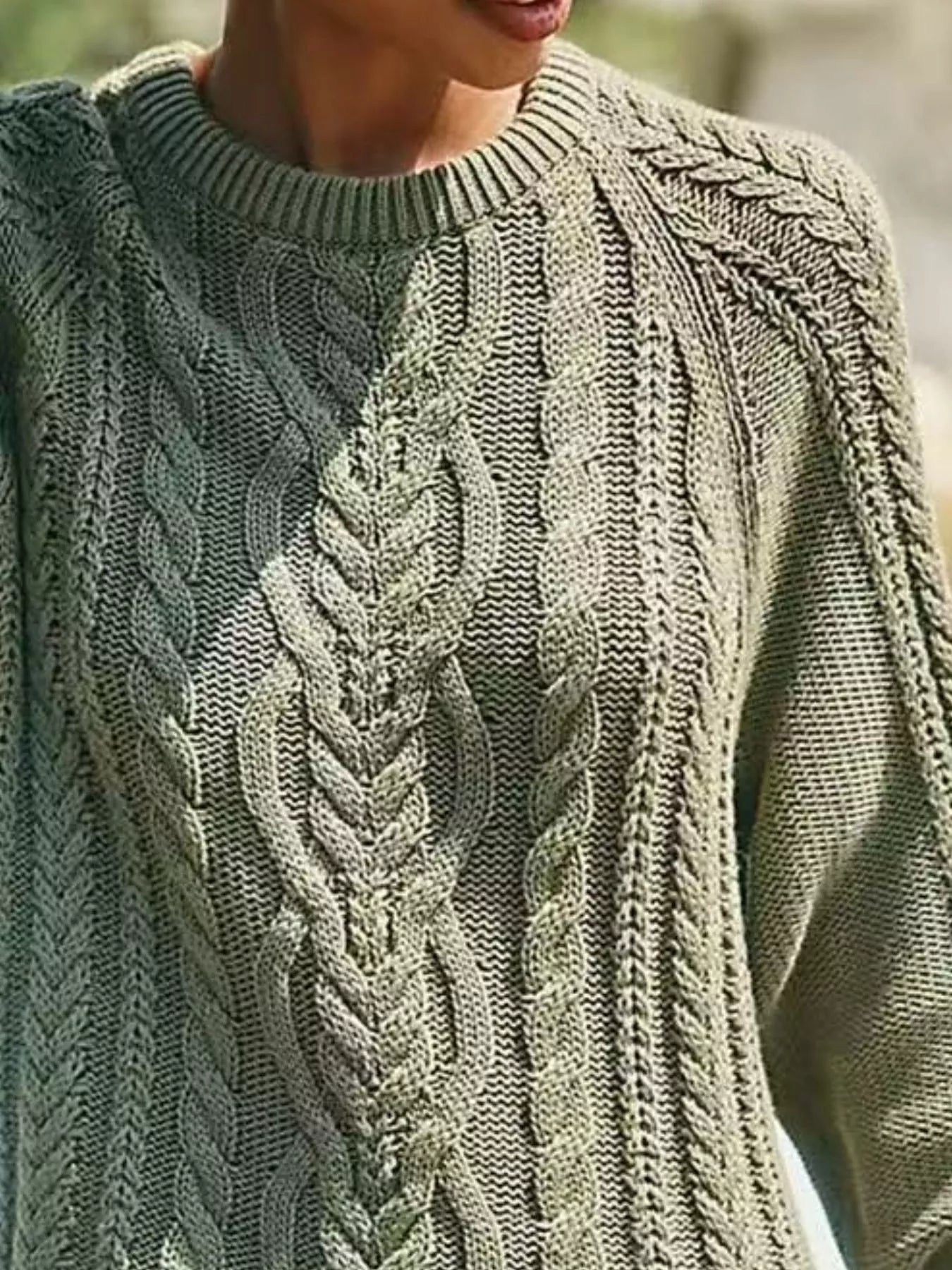 Full Size Cable - Knit Mini Sweater Dress Plus Size designed for comfort and style at Lookzlike