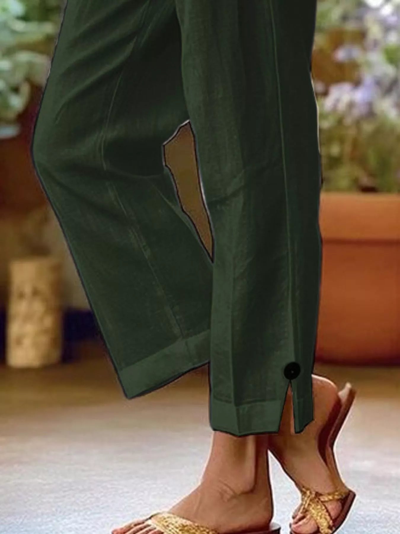 Full Size Casual Wide-Leg Pants Plus Size designed for comfort and style at Lookzlike