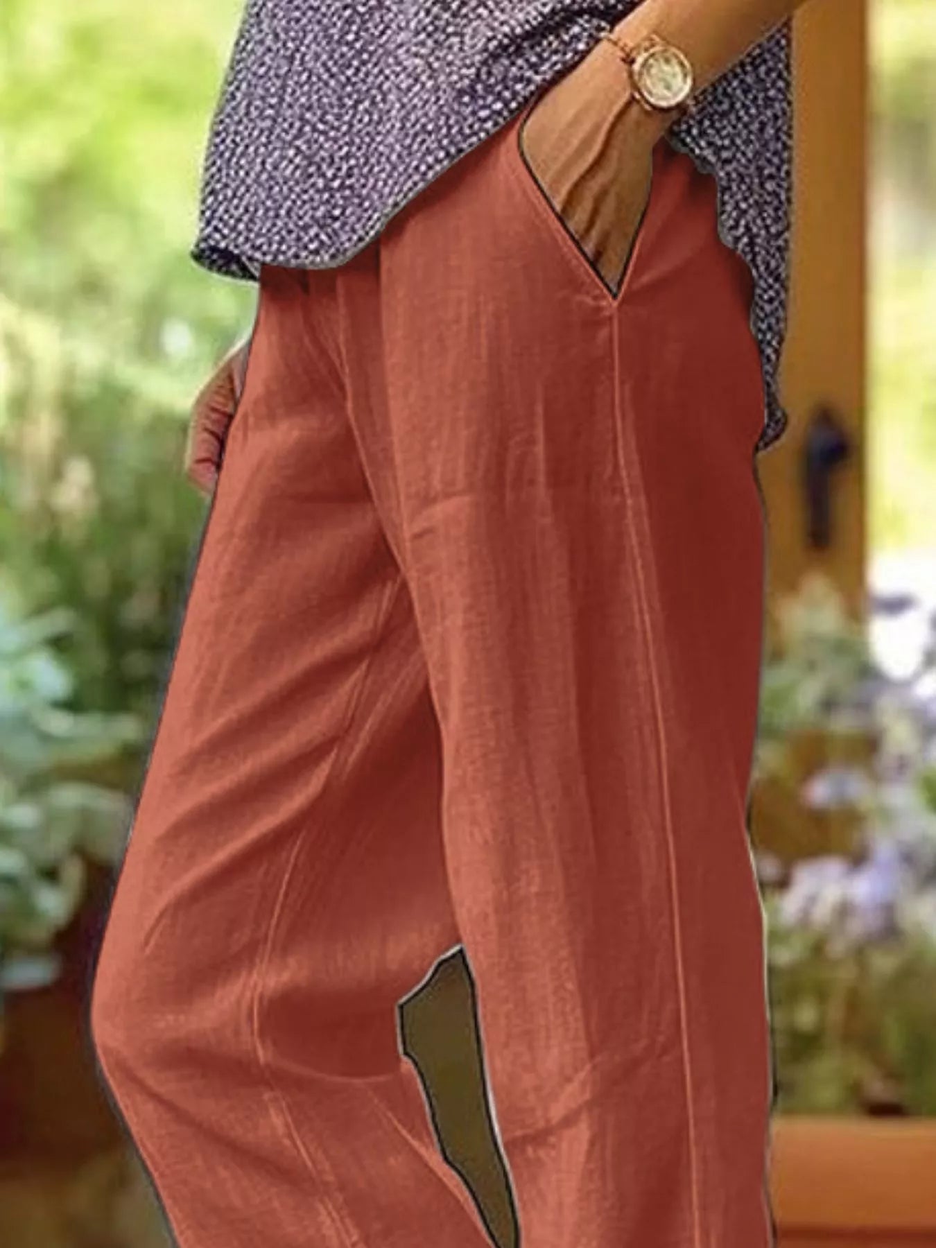Full Size Casual Wide-Leg Pants Plus Size designed for comfort and style at Lookzlike