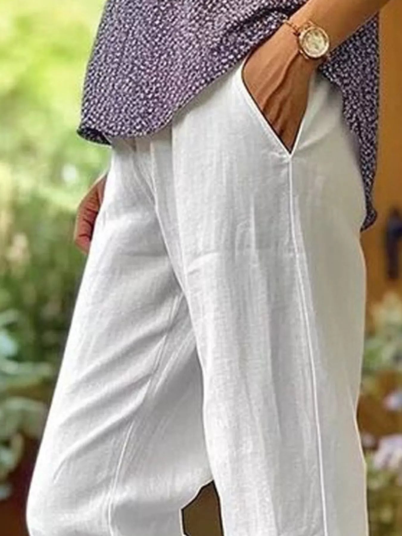 Full Size Casual Wide-Leg Pants Plus Size designed for comfort and style at Lookzlike