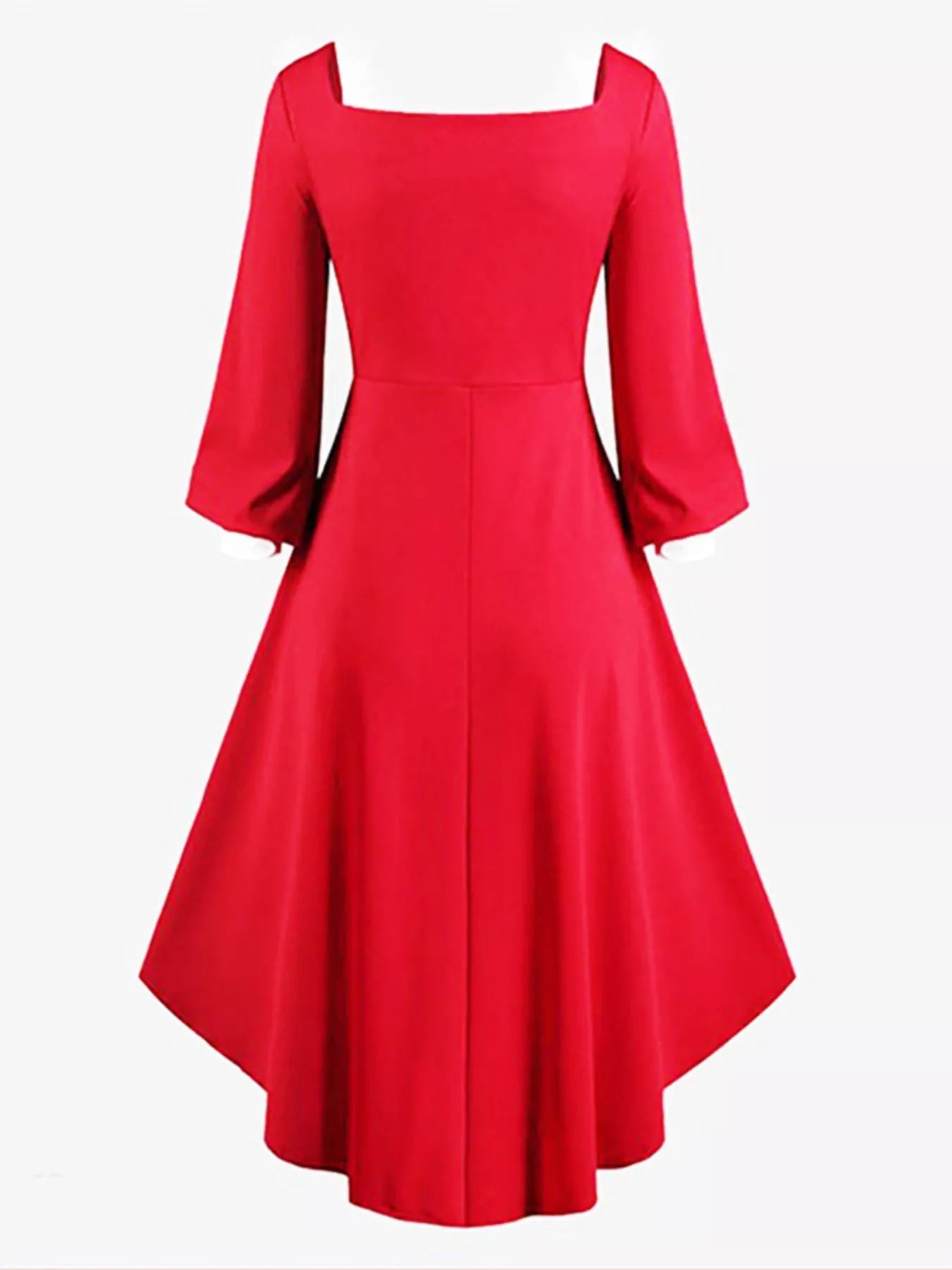 Full Size Fluffy Trim Long Sleeve Christmas Dress Plus Size designed for comfort and style at Lookzlike