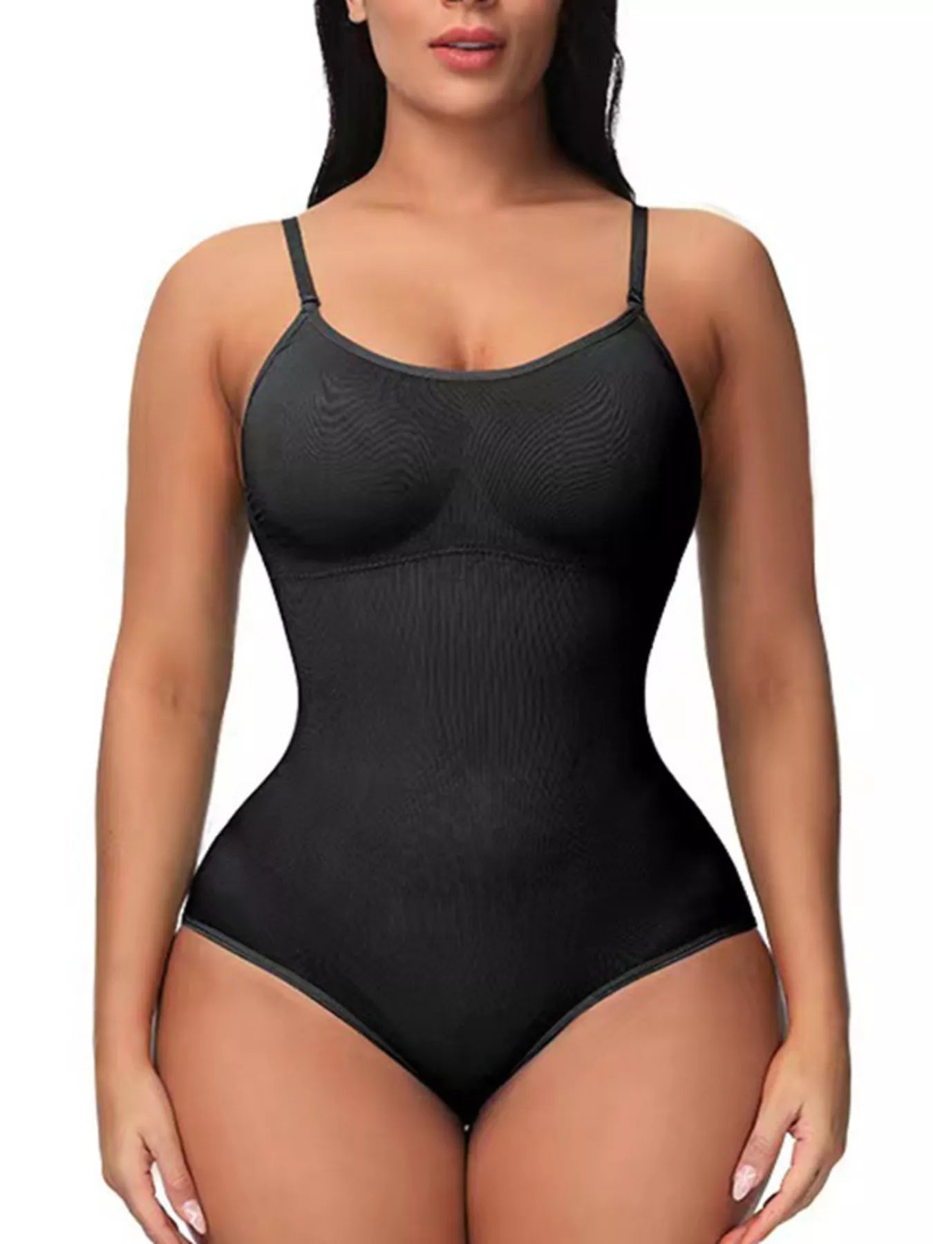 Full Size Seamless Scoop Neck Shaping Bodysuit Plus Size designed for comfort and style at Lookzlike