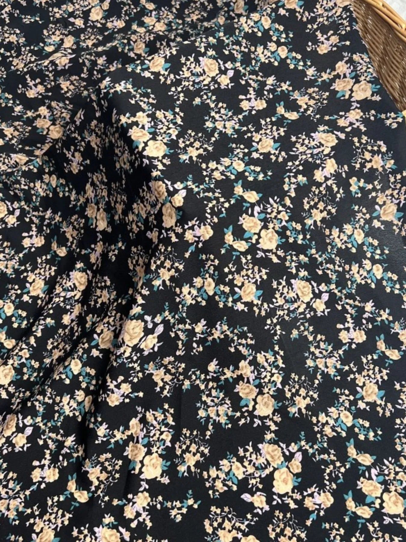 Full Size Slit Off-Shoulder Floral Midi Dress Plus Size - Lookzlike