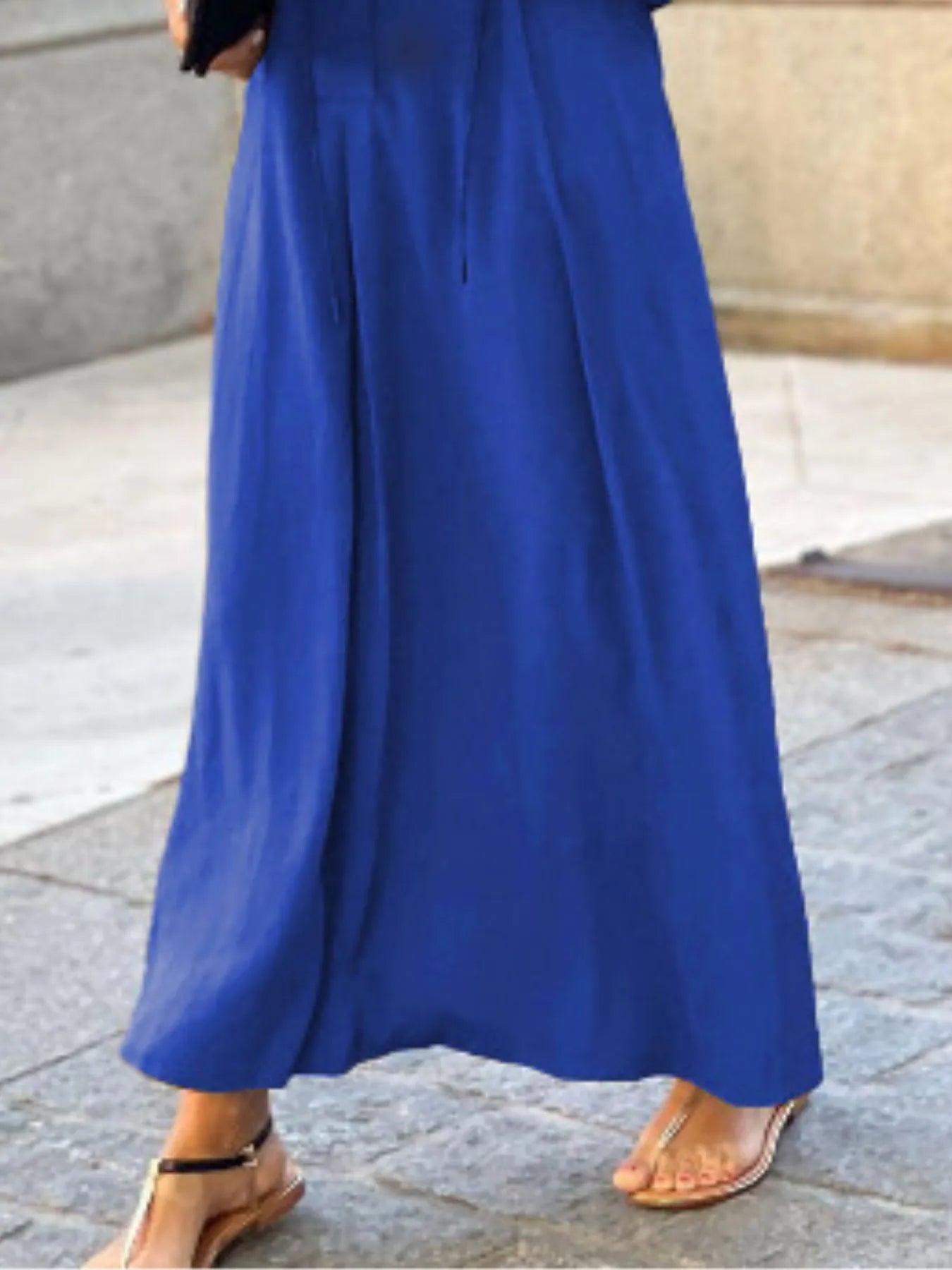 Full Size Solid Color Maxi Shirt Dress Plus Size - Lookzlike