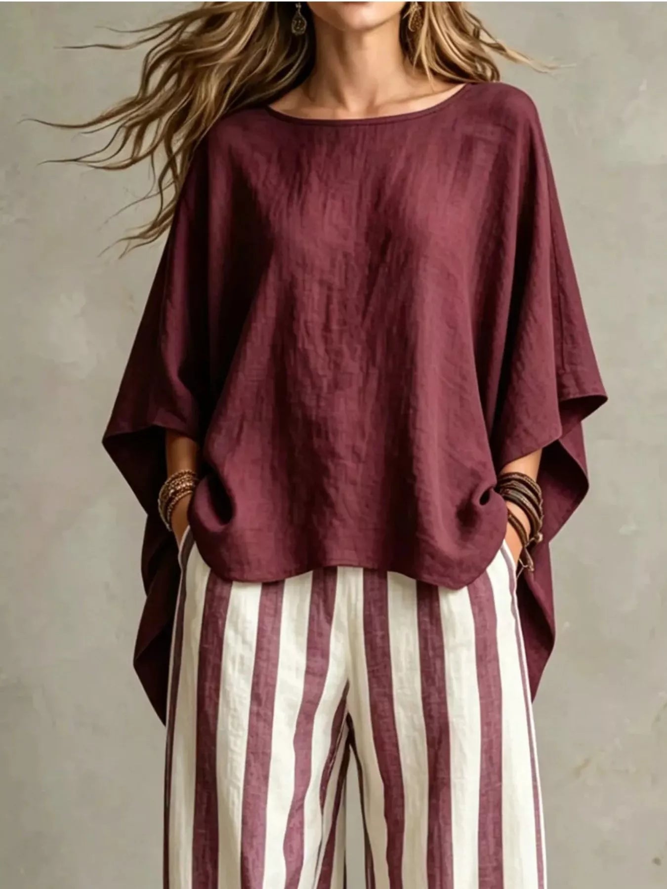 Full Size Solid Color Top and Pants Set Plus Size designed for comfort and style at Lookzlike