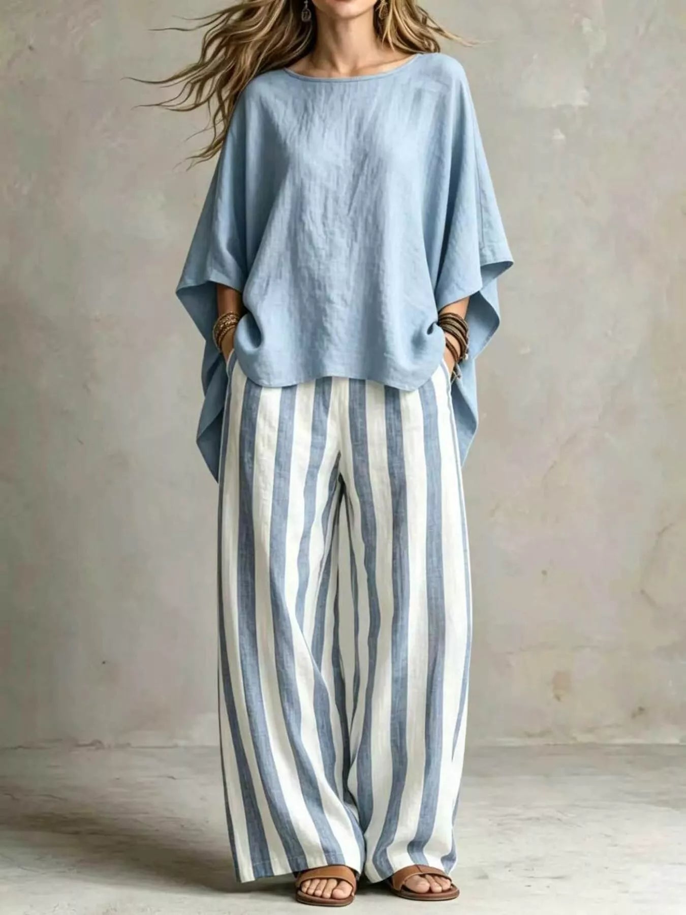 Full Size Solid Color Top and Pants Set Plus Size designed for comfort and style at Lookzlike