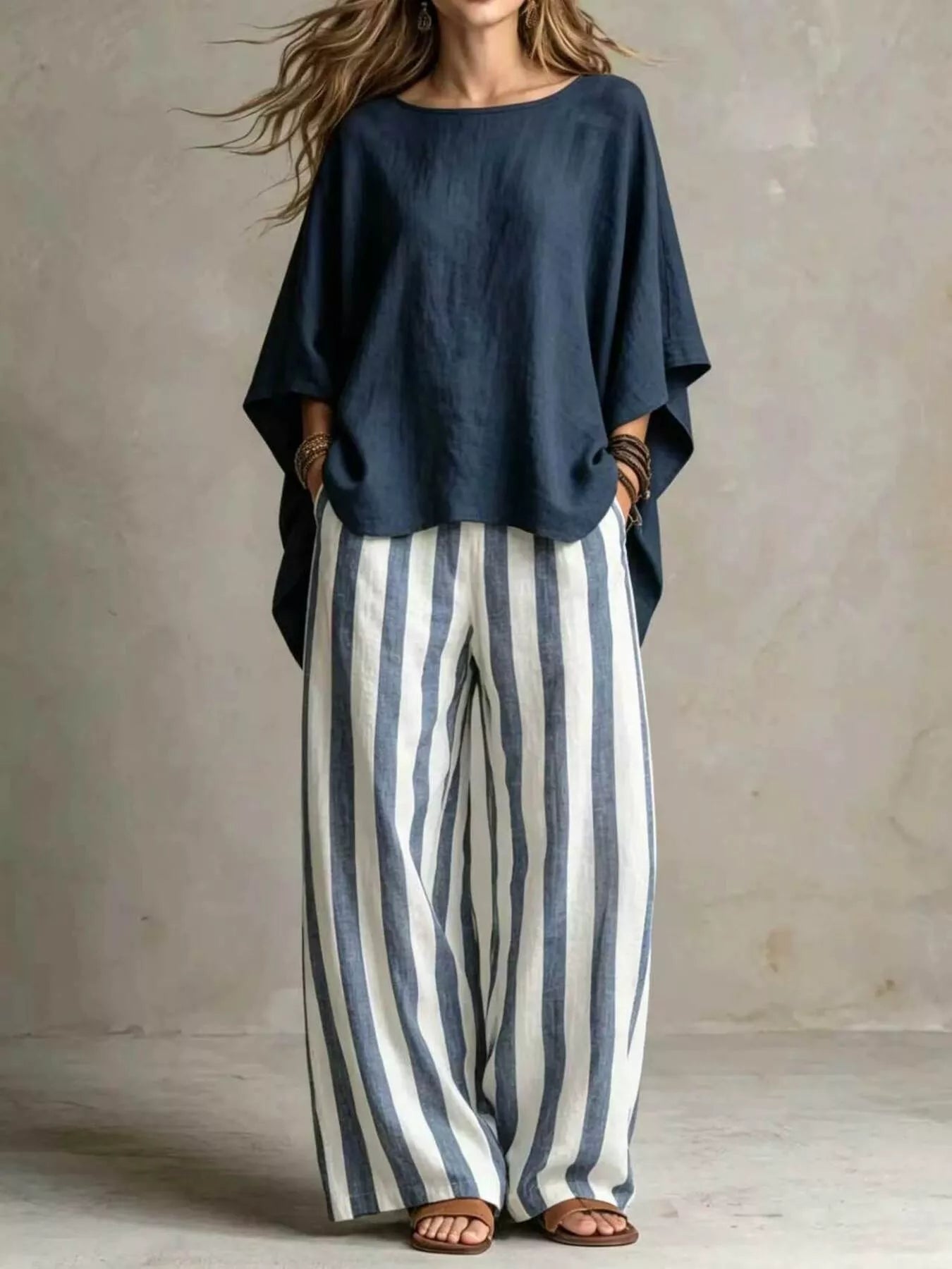 Full Size Solid Color Top and Pants Set Plus Size designed for comfort and style at Lookzlike