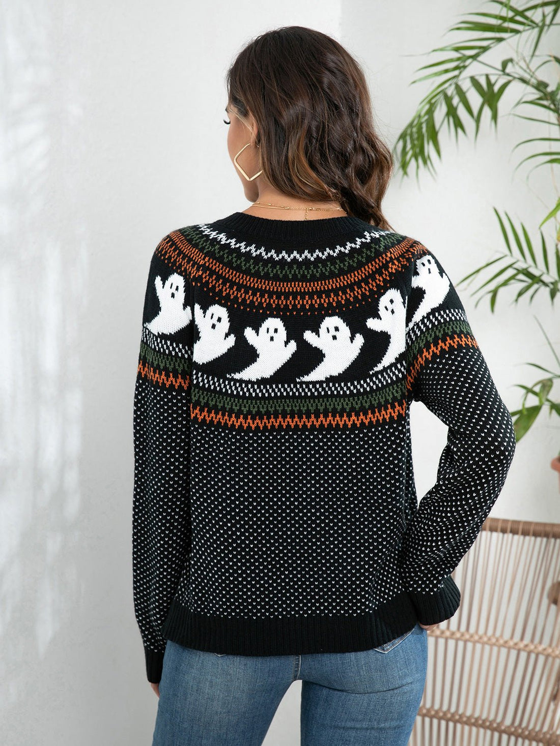 Ghost Button Up Long Sleeve Cardigan designed for comfort and style at Lookzlike
