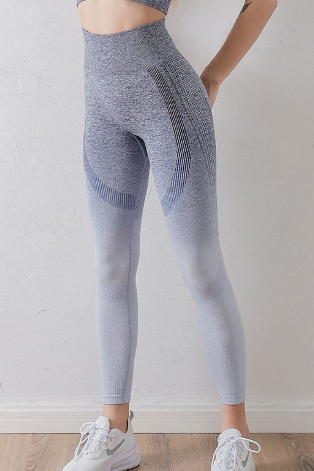 Gradient High Waist Sports Leggings - Lookzlike